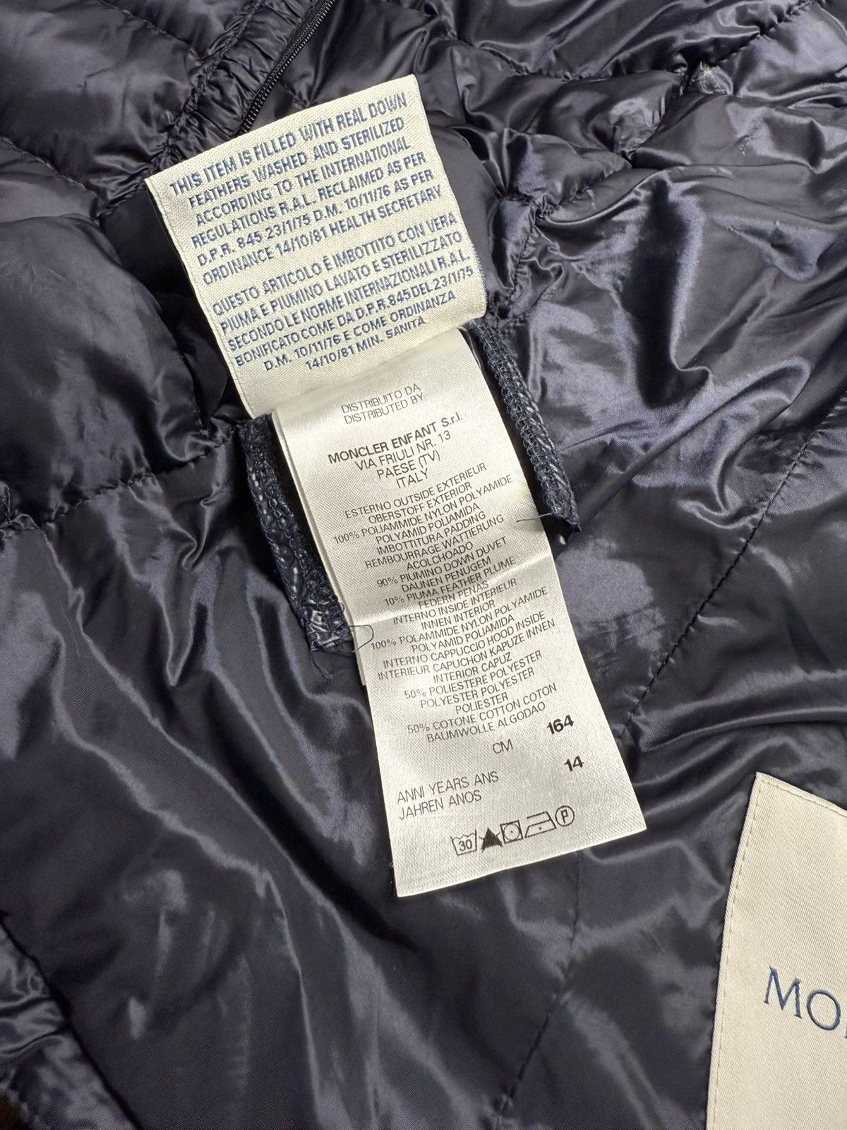Moncler Moncler Girls Jacket Mayotte Size 14 Years Navy Blue Size XXS / US 00 / IT 34 - 12 Thumbnail