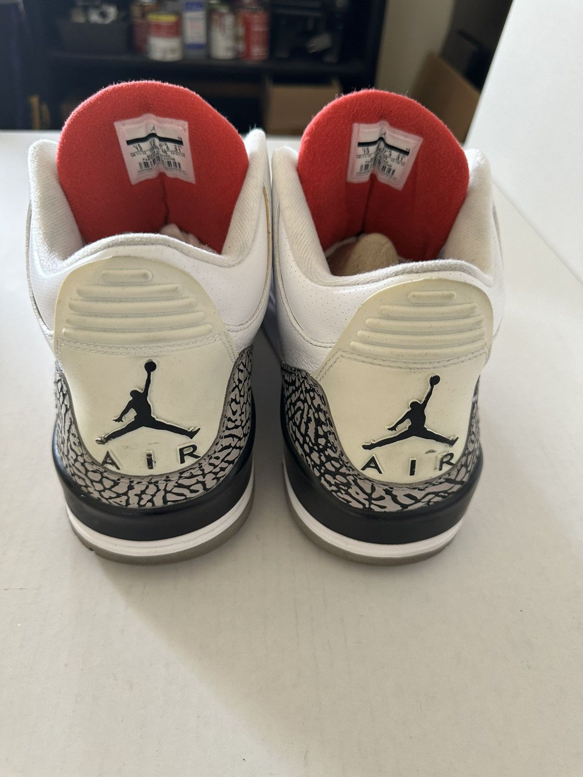 Jordan Brand Jordan 3 White and Cement 88' Dunk Contest 2013 Size US 13 / EU 46 - 2 Thumbnail