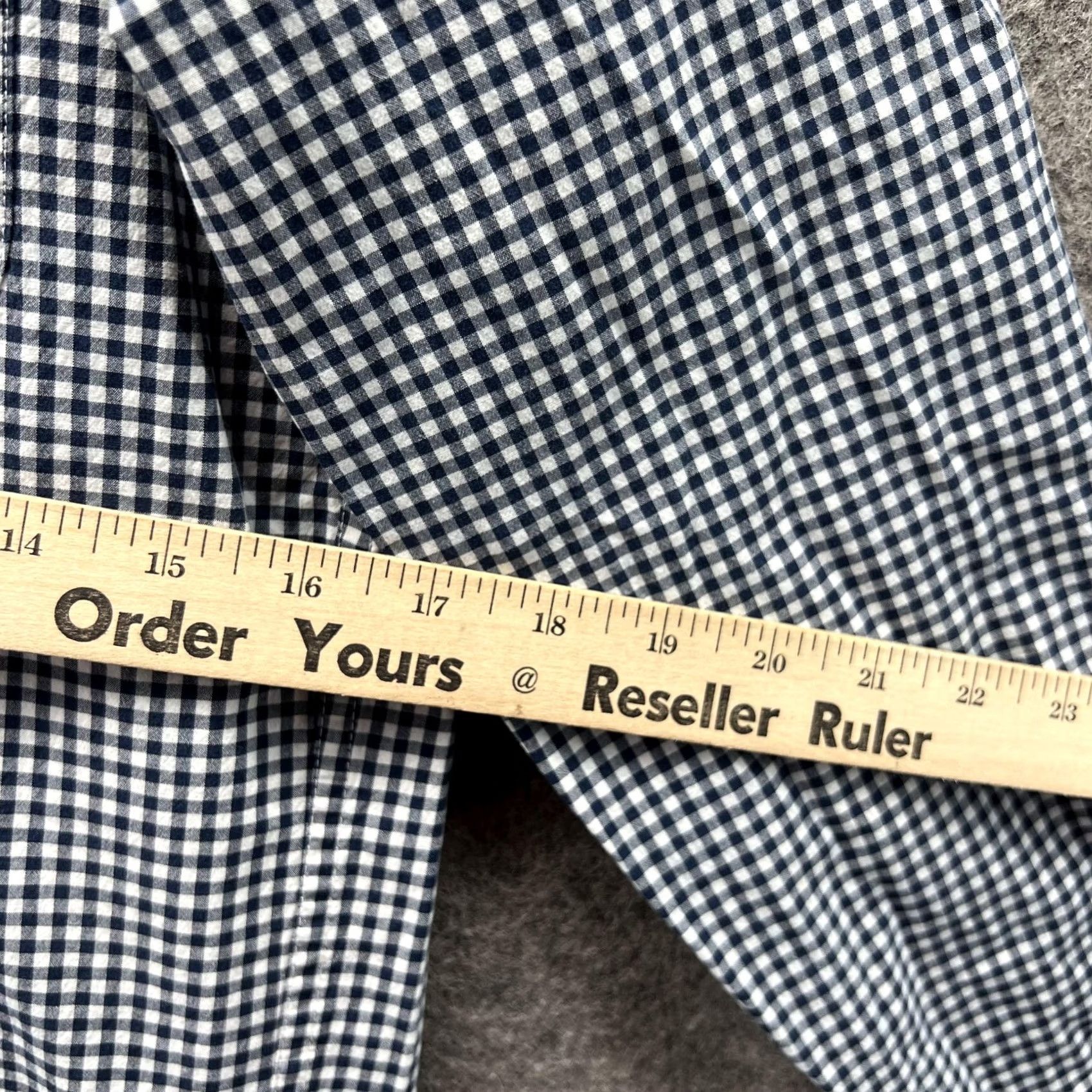 J.Crew VINTAGE J.CREW Shirt Men Small Blue Casual Button Down Preppy Slim Fit Gingham VTG Shirt Mens Size US S / EU 44-46 / 1 - 7 Thumbnail