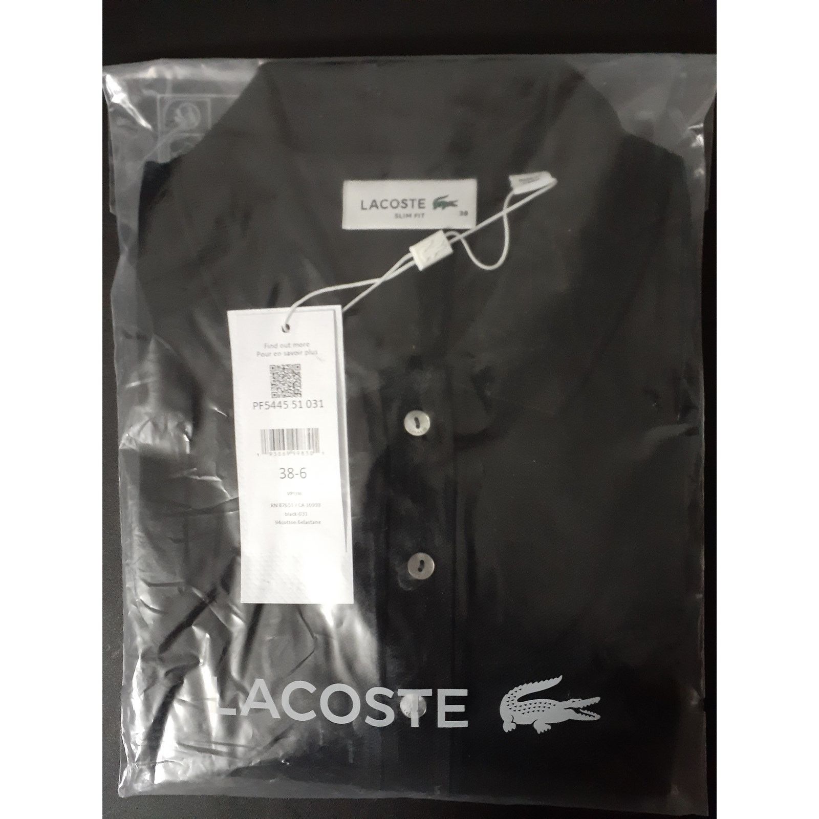 Lacoste Lacoste Women's Sleeveless Slim Fit Stretch Polo Black 6 Size M / US 6-8 / IT 42-44 - 2 Thumbnail