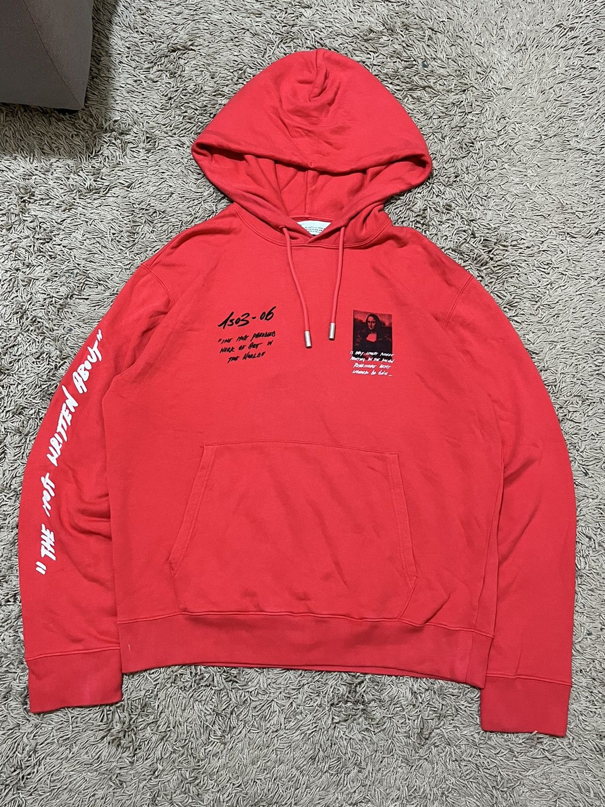 Off-White SS19 Off White - Mona Lisa Hoodie Size US XL / EU 56 / 4 - 18 Thumbnail