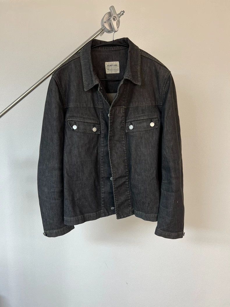 Helmut Lang coated denim jacketコーティングデニム Helmut Lang(ヘルムートラング) / COATED BLACK DENIM/98年/本人