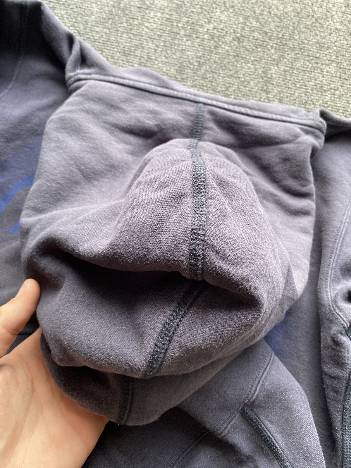 Diesel 🔥Opium Punk Diesel faded washed blue gothic hoodie head logo Size US S / EU 44-46 / 1 - 14 Thumbnail