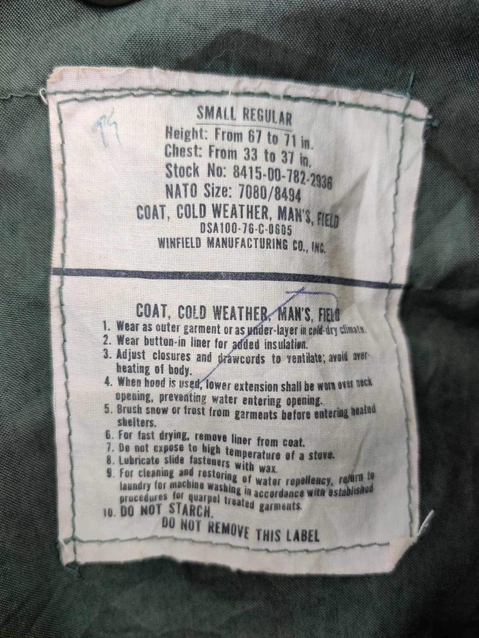 Vintage Vintage 80s U.S Army OG M65 Field Jacket Olive Green Size US M / EU 48-50 / 2 - 17 Thumbnail