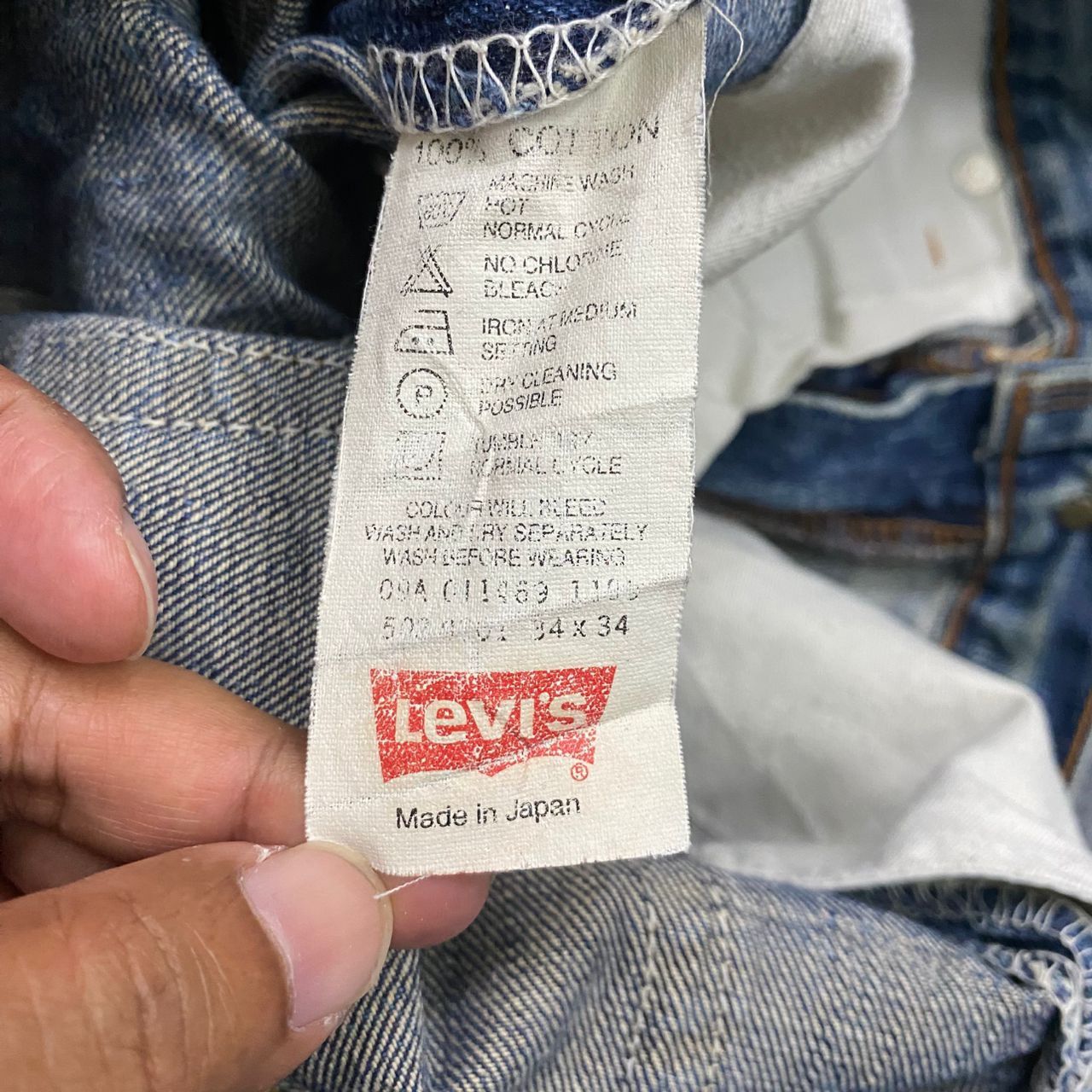 Levi's Vintage 90s Levis 502 Distressed denim Kurt Cobain Style Size US 32 / EU 48 - 17 Thumbnail