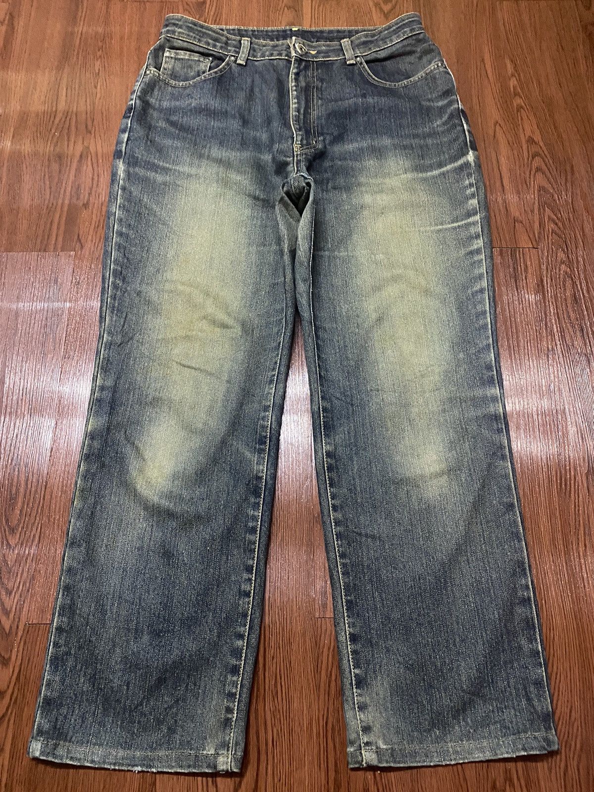 Edwin Vintage Japanese Brand Mud Wash Style Loose Jeans Size US 31 - 1 Thumbnail