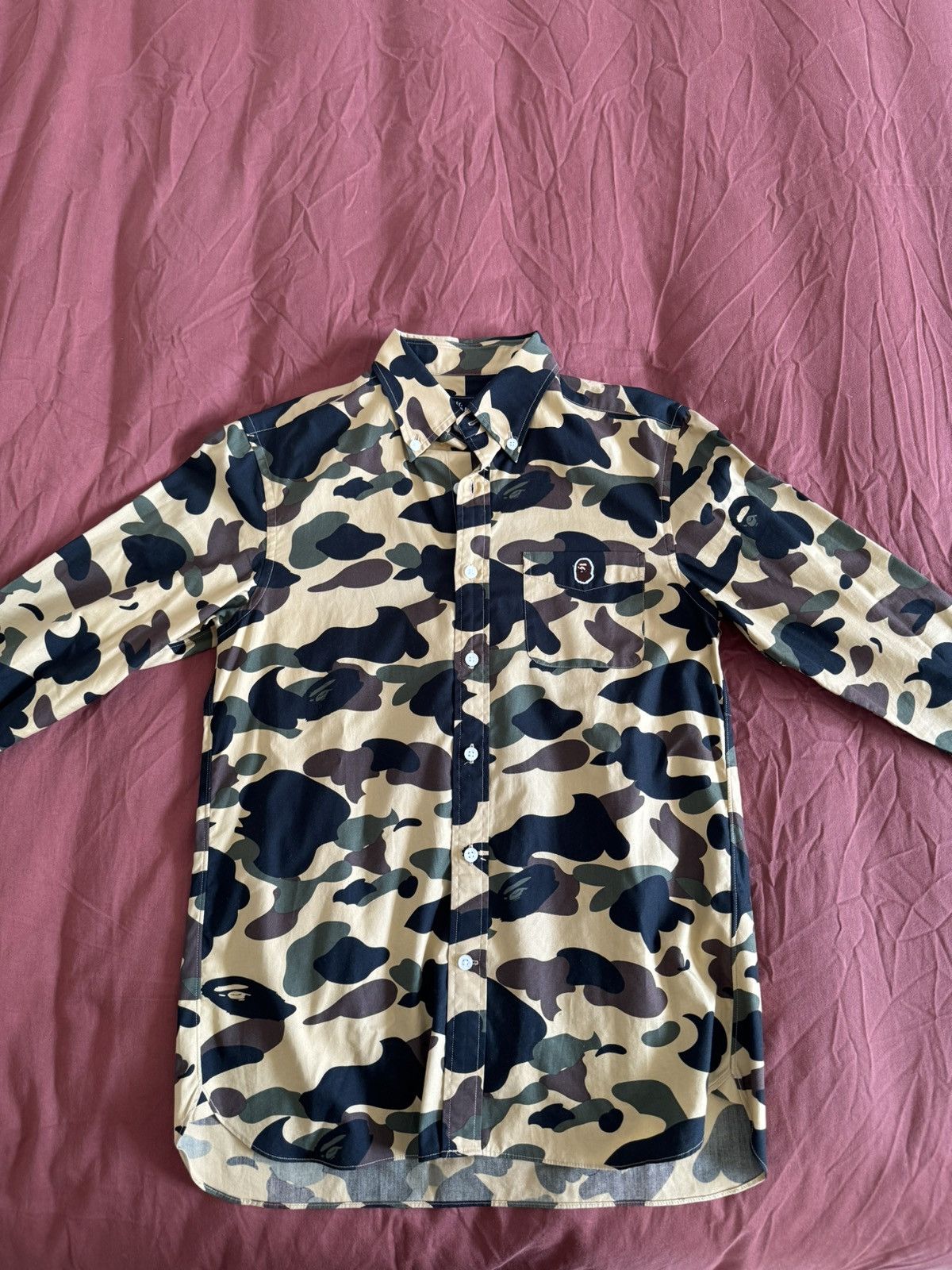 Bape Mr Bathing Ape 1st Camo BD Medium Dress Shirt Button Up
