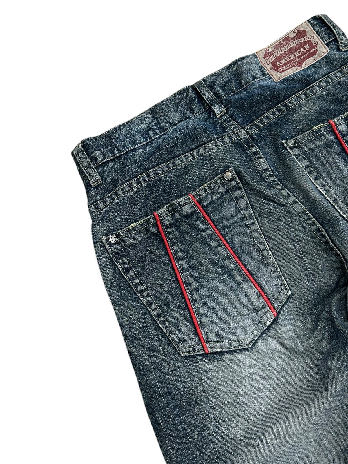 If Six Was Nine American Amore Puro Japan Jean Whisker Light Washed Size US 31 - 16 Thumbnail