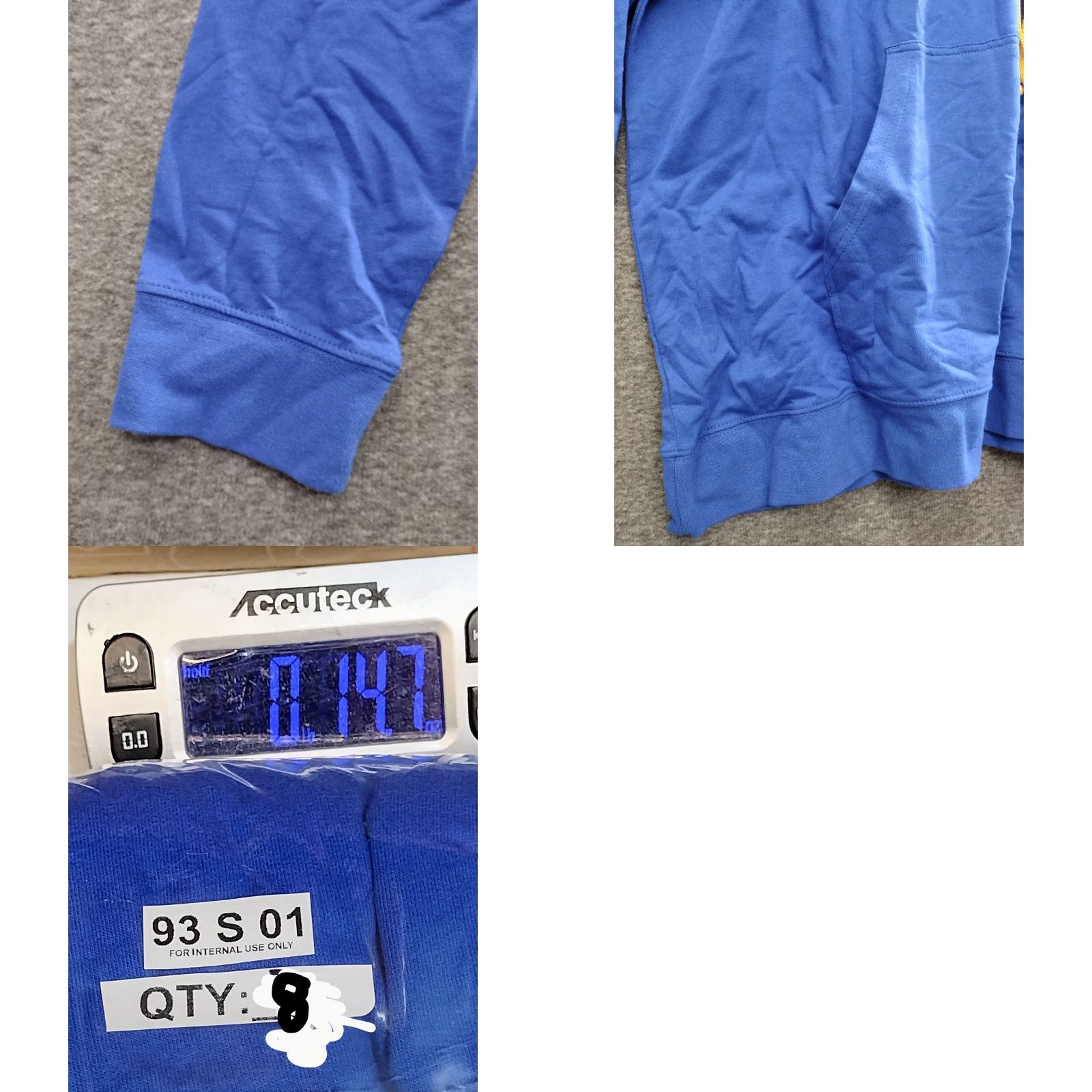 Next Level Next Level Hoodie Pullover 3XL Unisex Lightweight Blue/Yellow Kangaroo Pockets Hooded Blue Solid Mens Size US XXL / EU 58 / 5 - 8 Thumbnail