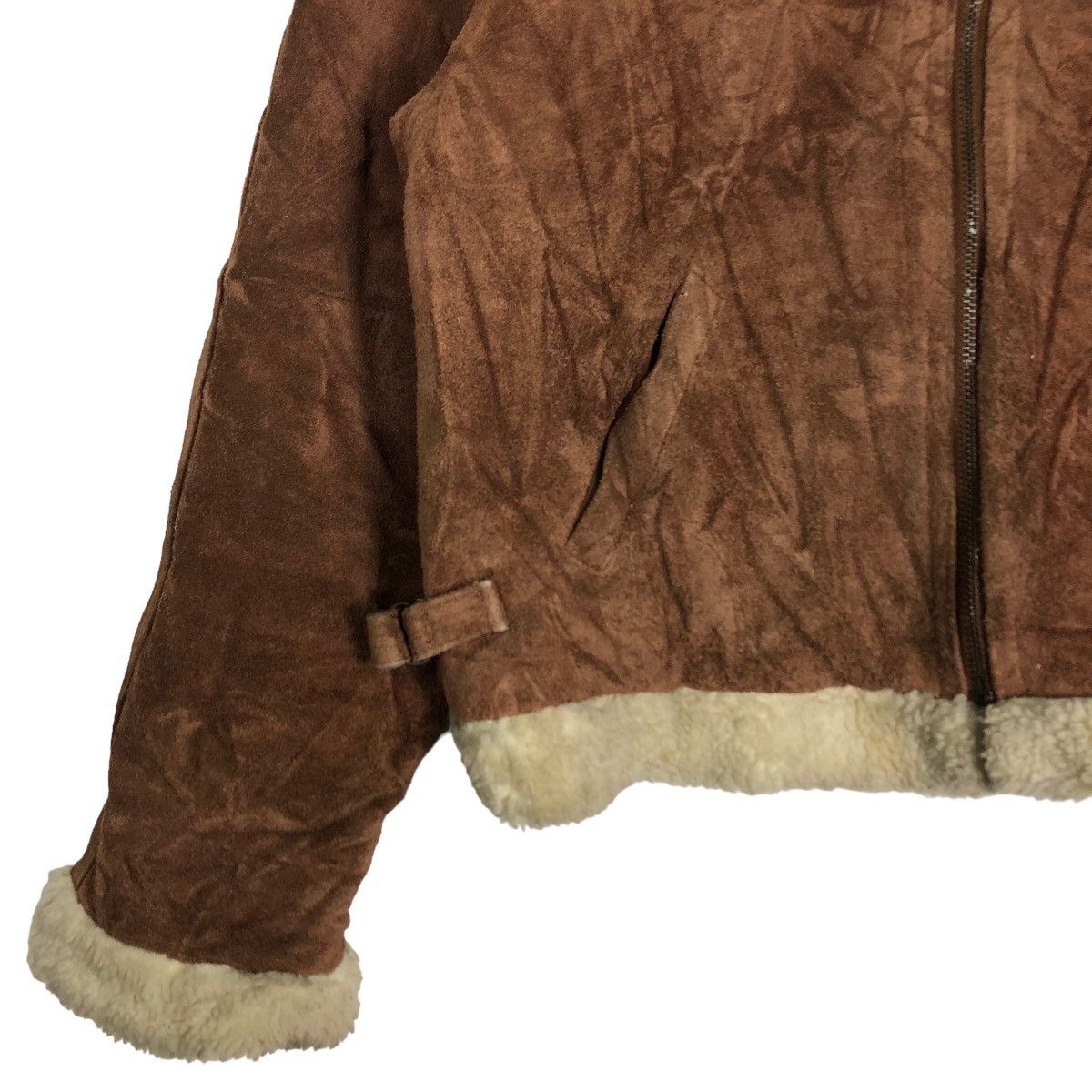 Japanese Brand 🔥Vtg Biker Leather Jacket Shearling Japan Pitch 45 Size US M / EU 48-50 / 2 - 4 Thumbnail