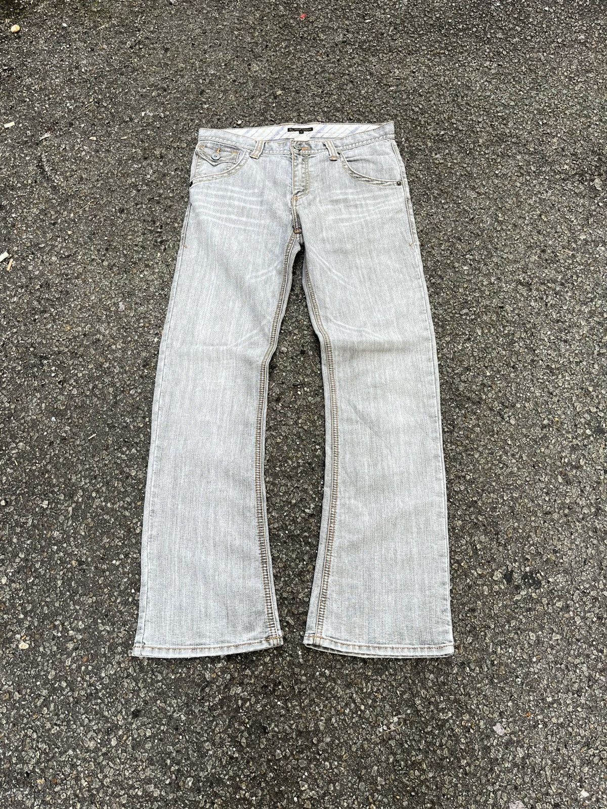 If Six Was Nine Buona Giornata Flare Jeans Bootcut Low Rise Pants Size US 31 - 1 Thumbnail