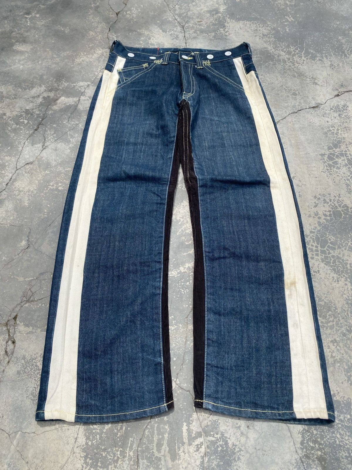 Japanese Brand MIXED UP CONFUSION Hybrid Jeans Size US 33 - 5 Thumbnail