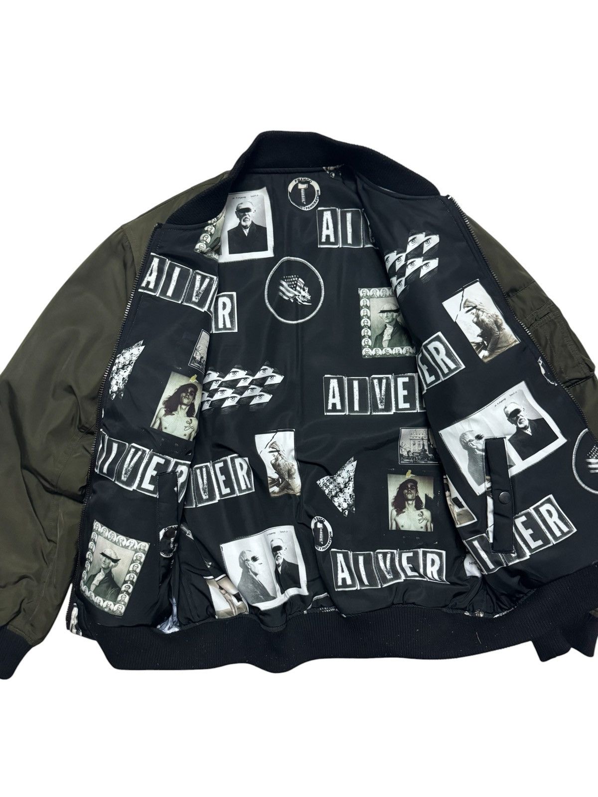 Vintage RAF SIMONS STYLE REVERSIBLE BOMBERS JACKET BY CASPER JOHN Size US M / EU 48-50 / 2 - 12 Thumbnail