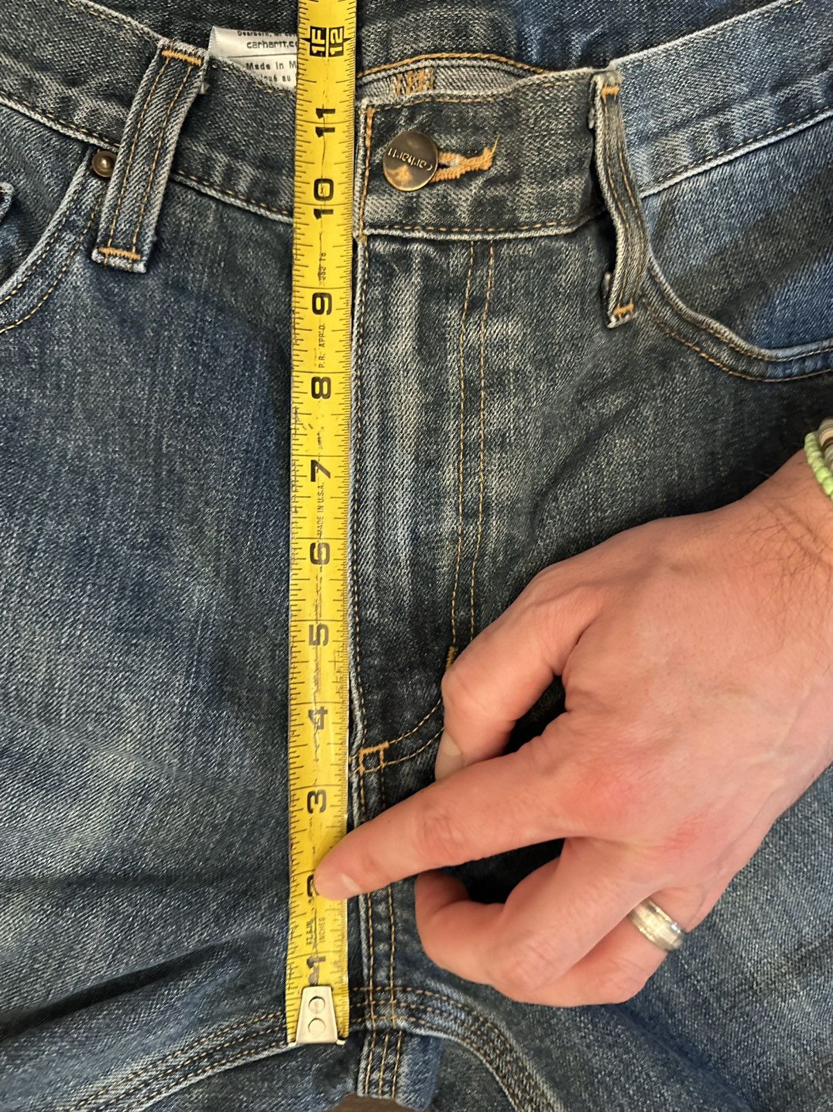 Carhartt Carhartt Relaxed Fit Denim Jeans Mens 33x30-Crazy Fading Size US 33 - 3 Thumbnail