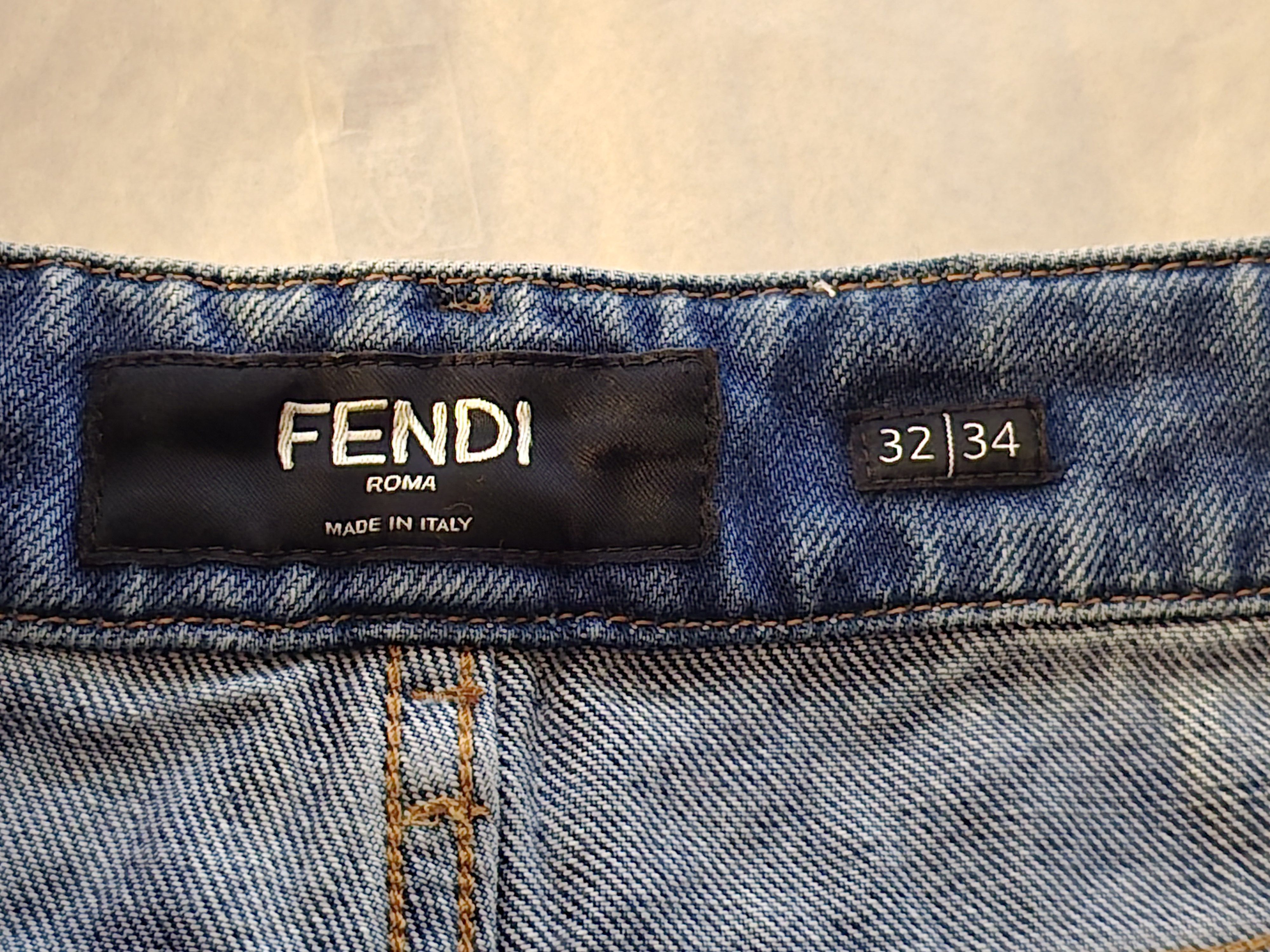 Fendi Distressed Denim Shorts Size US 32 / EU 48 - 8 Thumbnail
