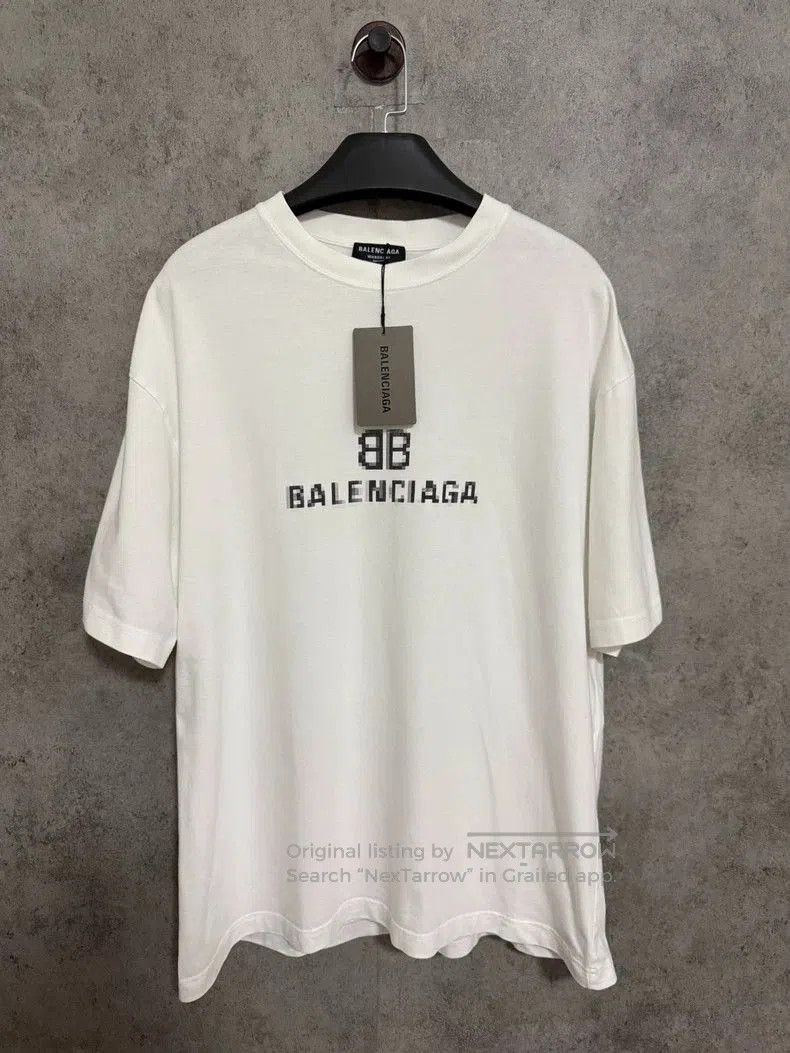 Balenciaga Balenciaga White Mosaic Short Sleeve. Size US M / EU 48-50 / 2 - 1 Thumbnail