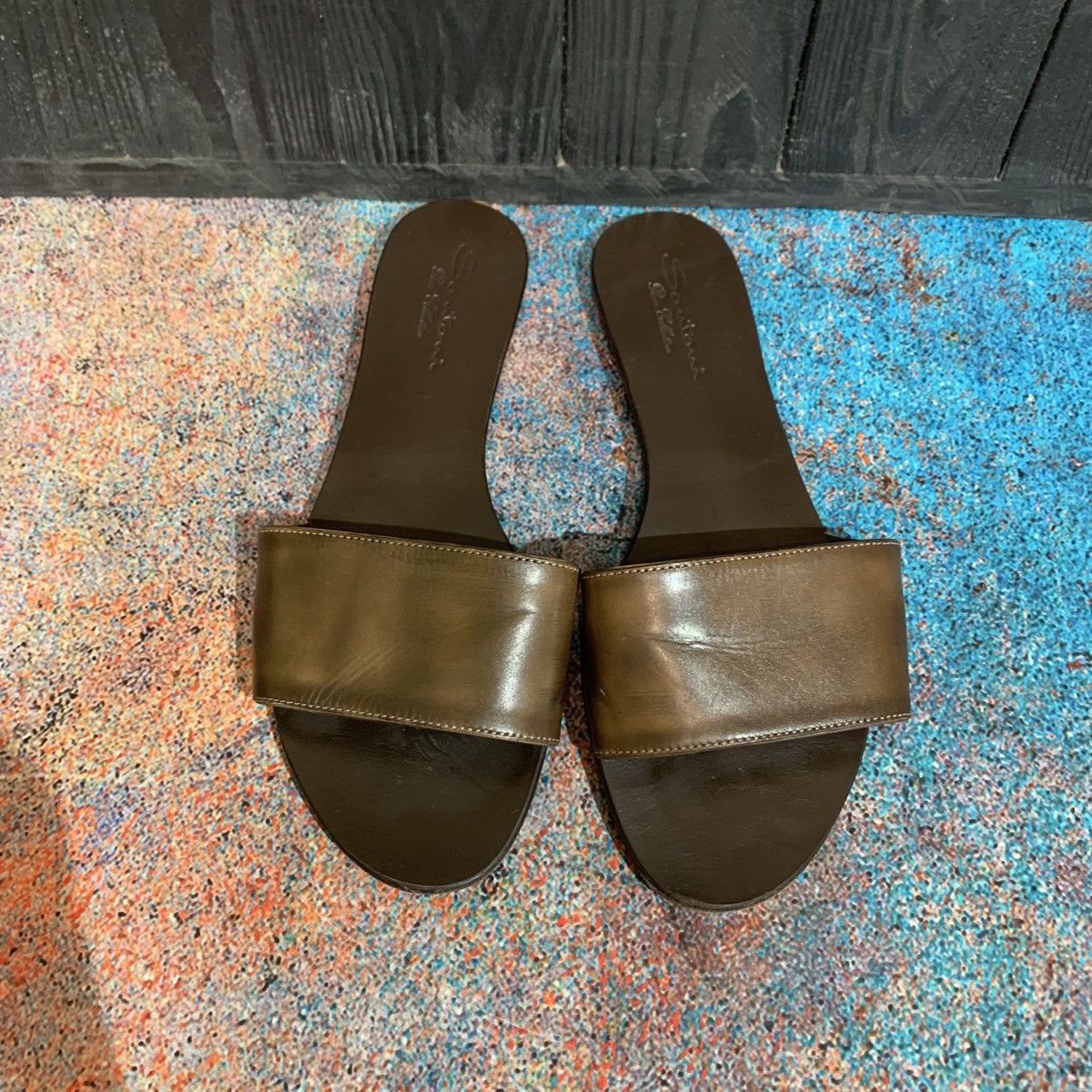 Santoni Women’s Santoni Leather Slippers size 38.5 Size US 8.5 / IT 38.5 - 4 Thumbnail