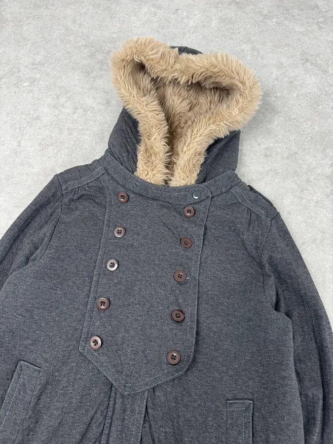 Marc Jacobs Marc Jacobs Grey Napoleon Fur Buttoned Hooded Sweater Size US S / EU 44-46 / 1 - 5 Thumbnail