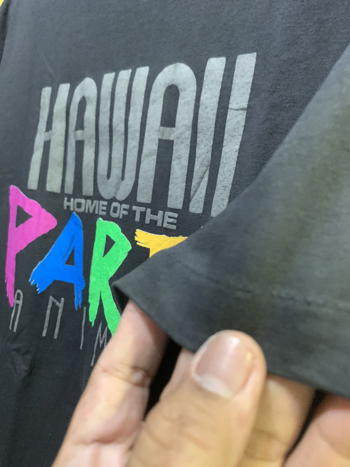 Vintage Vtg HAWAII Home Of The “PARTY” Animal ©️1988 PC Single Stitch Size US L / EU 52-54 / 3 - 5 Thumbnail