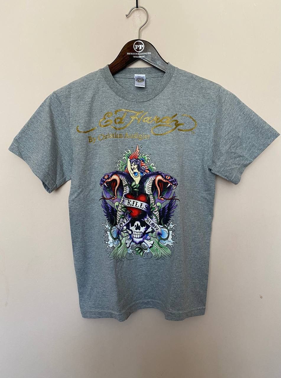 Ed Hardy Vintage 00s Ed Hardy Christian Audigier Y2K T-Shirt Size M / US 6-8 / IT 42-44 - 1 Thumbnail