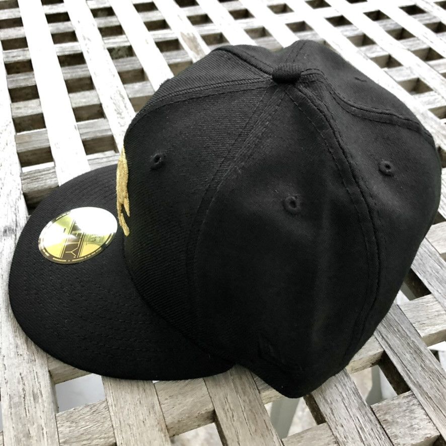 New Era Cincinnati Reds 1976 WS Gold Patch Wool Fitted Hat 7 5/8 Size ONE SIZE - 4 Thumbnail