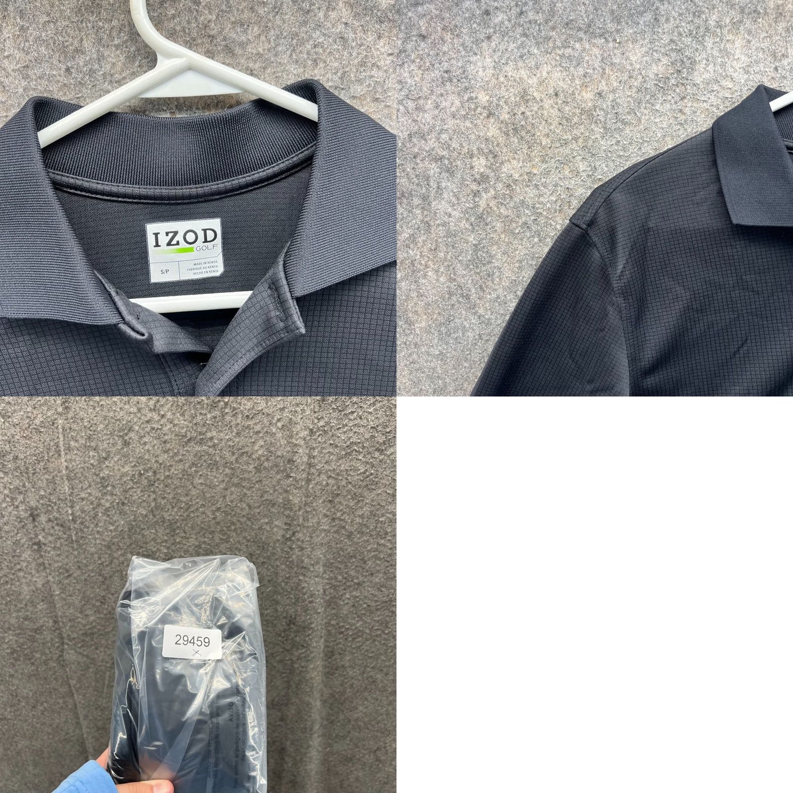 Izod IZOD Polo Shirt Men Small Black Golf Preppy Stretch Performance Logo Button Short Sleeve Casual Shirt Size US S / EU 44-46 / 1 - 9 Thumbnail