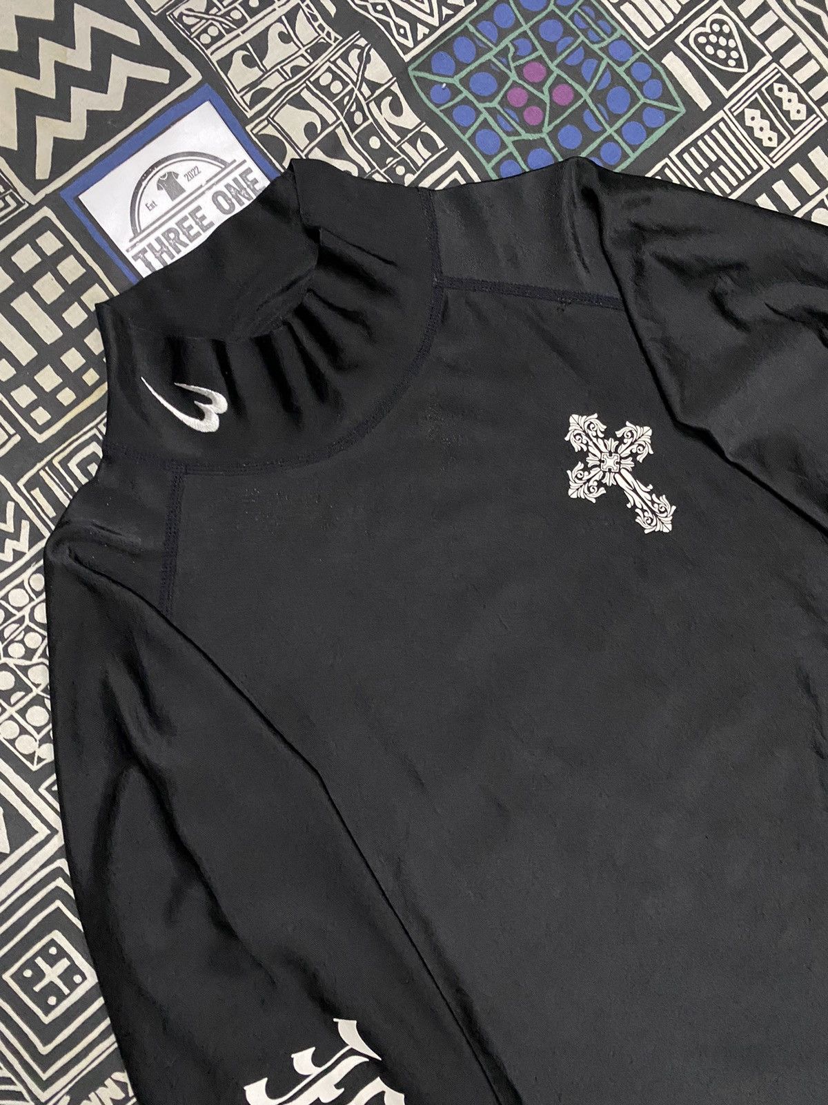 14th Addiction × Japanese Brand × Le Grande Bleu (L.G.B.) Body Maker Chrome Cross Polyster Longsleeve T shirt Size US S / EU 44-46 / 1 - 5 Thumbnail