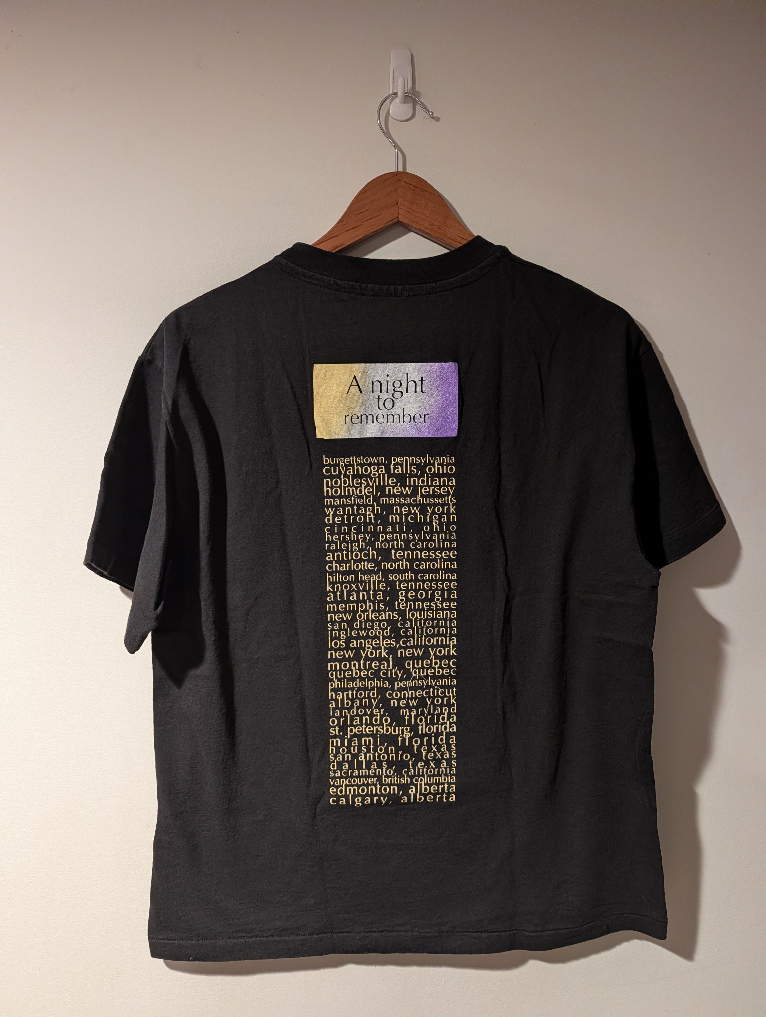 Band Tees Vintage 1993 Rod Stewart A Night To Remember T-Shirt Rock Size US M / EU 48-50 / 2 - 5 Thumbnail