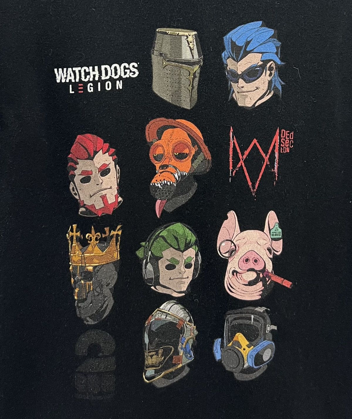 Japanese Brand × Playstation × Vintage VINTAGE Y2K WATCH DOGS LEGION SHIRT Size US M / EU 48-50 / 2 - 3 Thumbnail