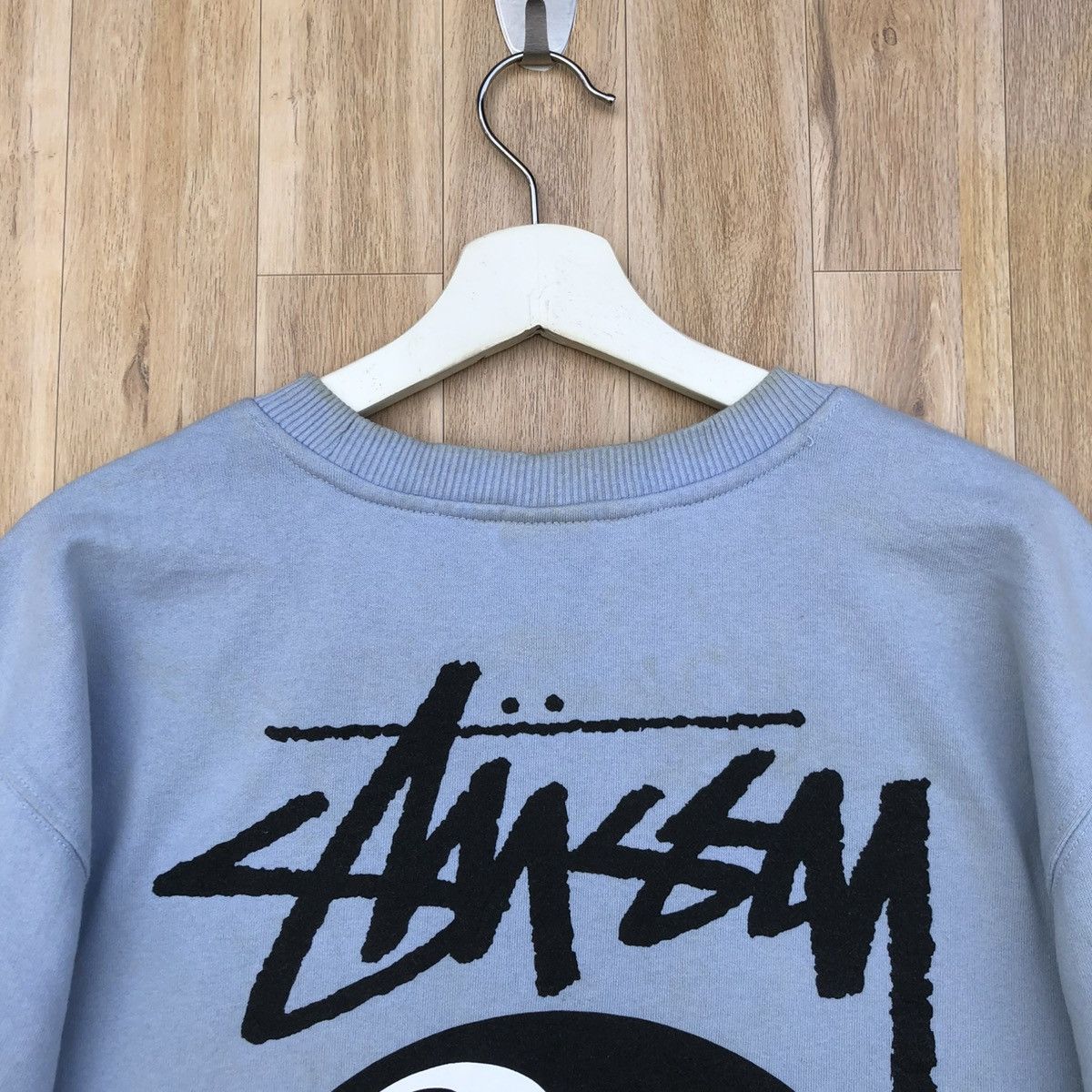 Stussy Vintage Stussy Eight Ball Skateboard Pullover Sweatshirt Size US L / EU 52-54 / 3 - 3 Thumbnail