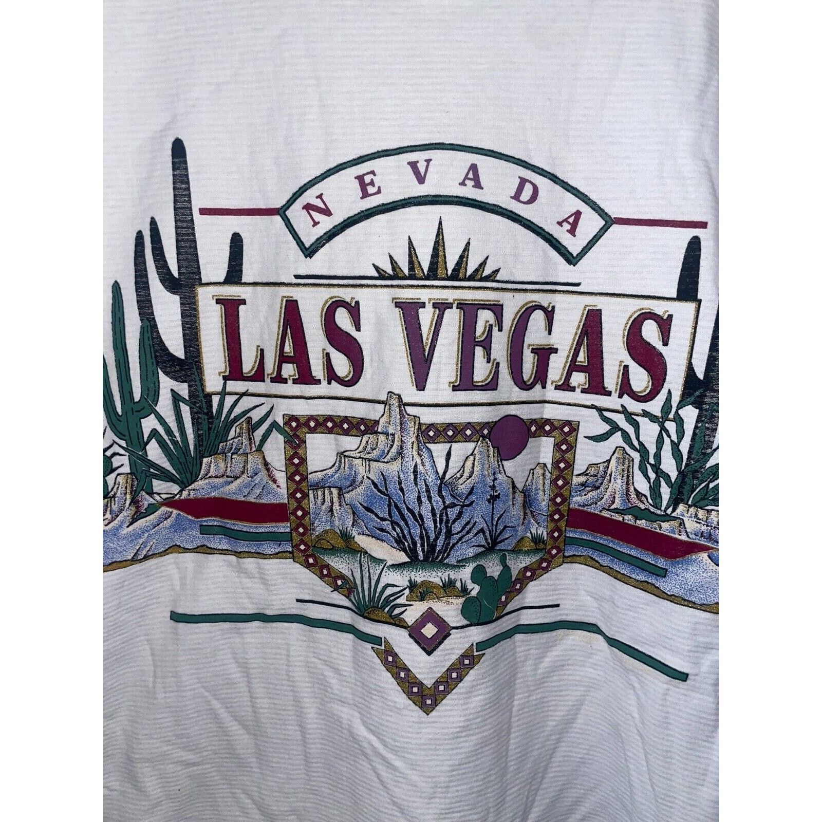 Vintage Vintage Las Vegas Casino Nevada Striped White L Shirt VTG Size US L / EU 52-54 / 3 - 2 Thumbnail
