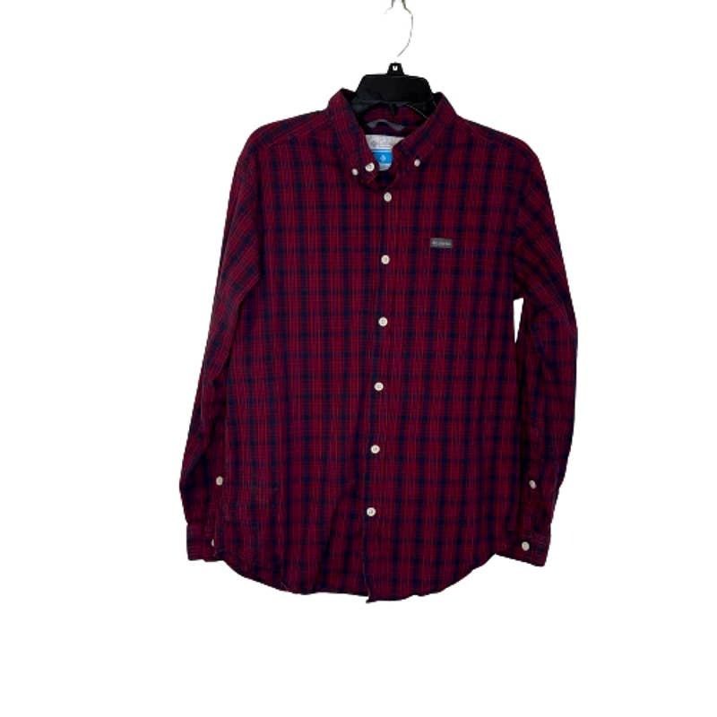 Columbia Columbia Men's Red Plaid Button Down Long Sleeve Shirt, M Size US M / EU 48-50 / 2 - 1 Thumbnail