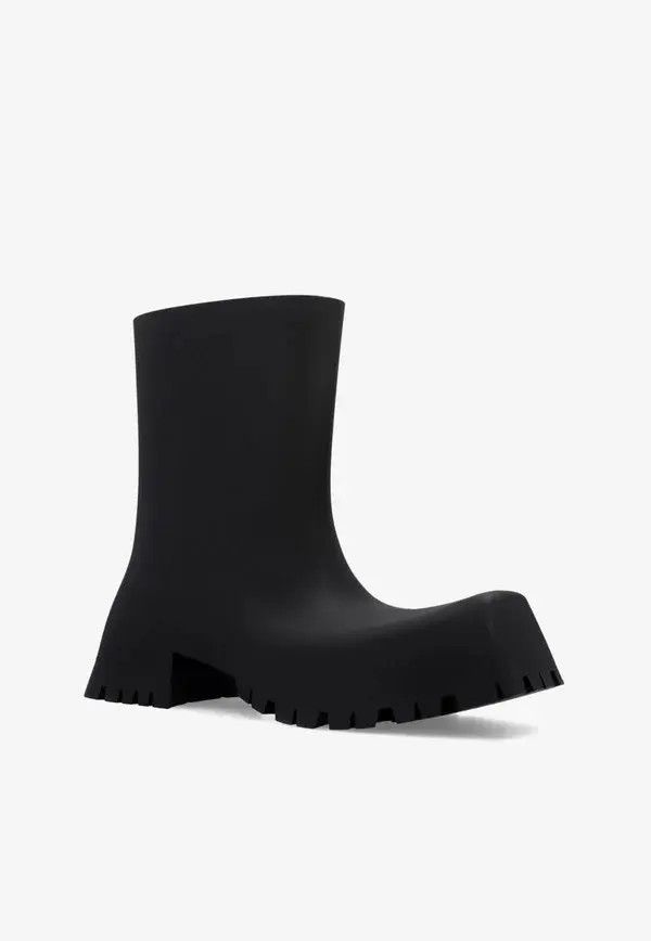 Balenciaga o1in1g1024 Trooper Rubber Boots in Black Size US 8 / IT 38 - 2 Thumbnail