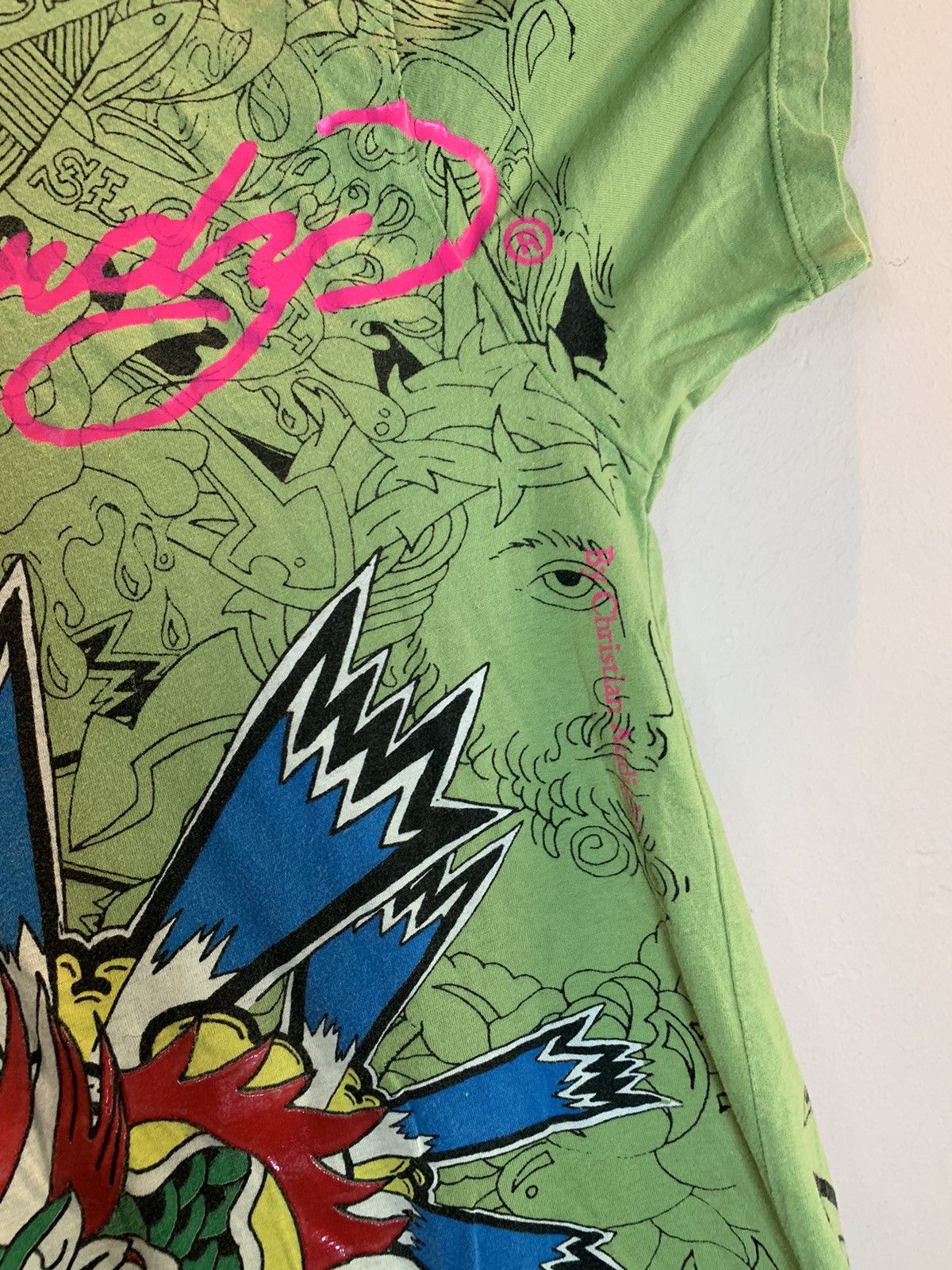 Christian Audigier × Ed Hardy × Vintage *RARE* Vintage Ed Hardy Christian Audigier Tattoo Art Shirt Size US S / EU 44-46 / 1 - 6 Thumbnail