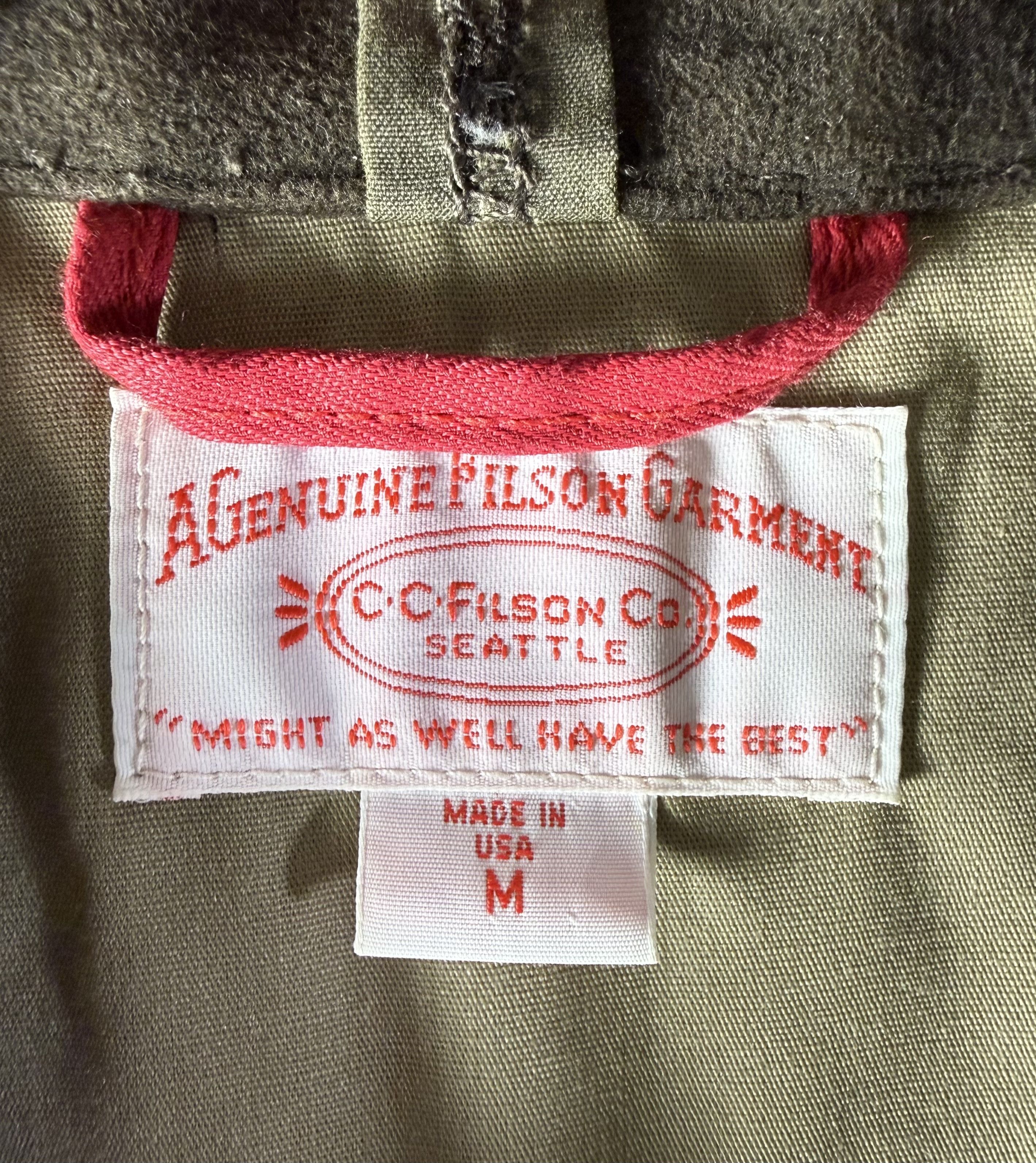 Filson Filson waxed Cover Cloth Mile Marker Coat - - Made in USA Size US M / EU 48-50 / 2 - 6 Thumbnail