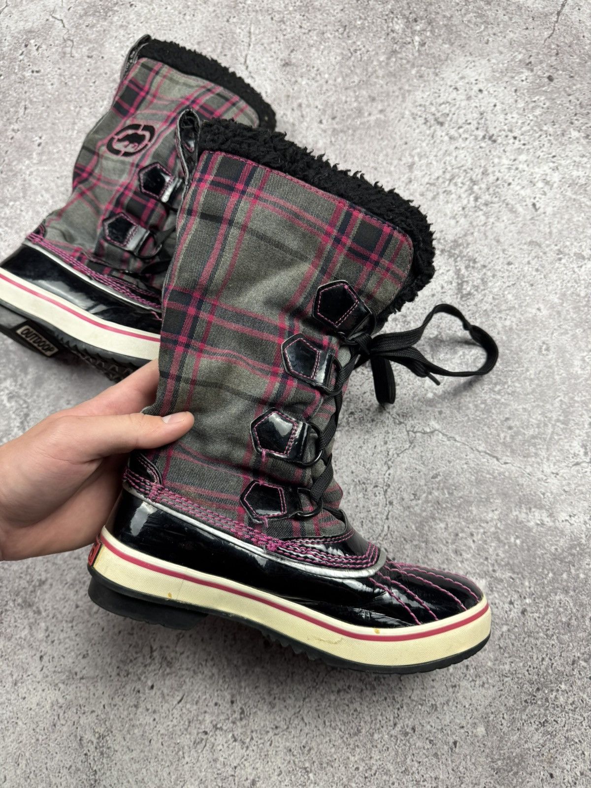Ecko Unltd. Vintage Y2K Ecko Unltd Fur Japanesse Glamour Boots size 35 Size US 5 / EU 37 - 5 Thumbnail