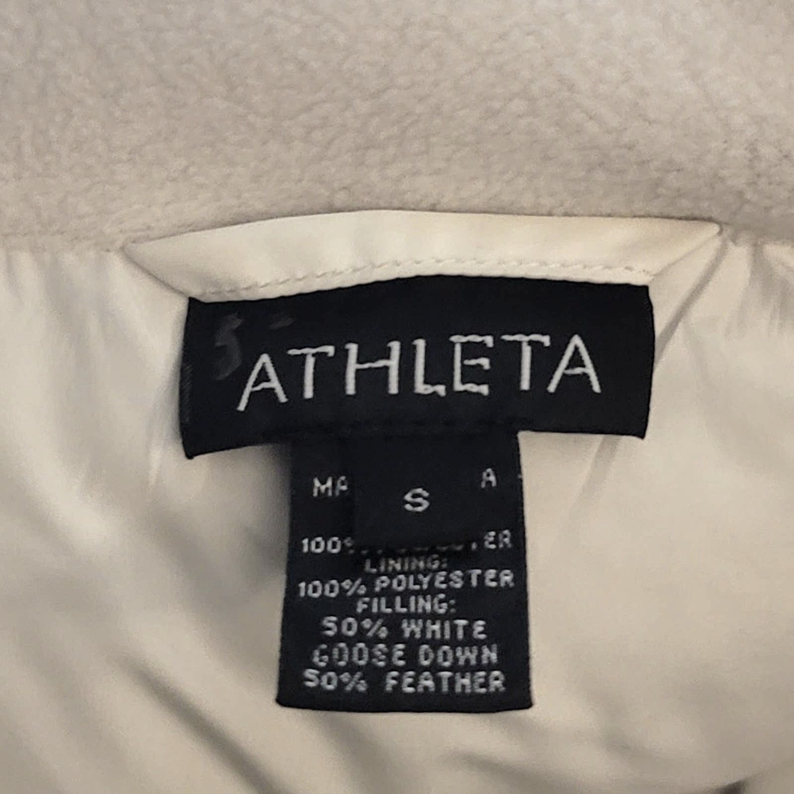 Athleta Athleta Fleece Quilted Goose Down Puffer Vest in Bone White Size S / US 4 / IT 40 - 10 Thumbnail