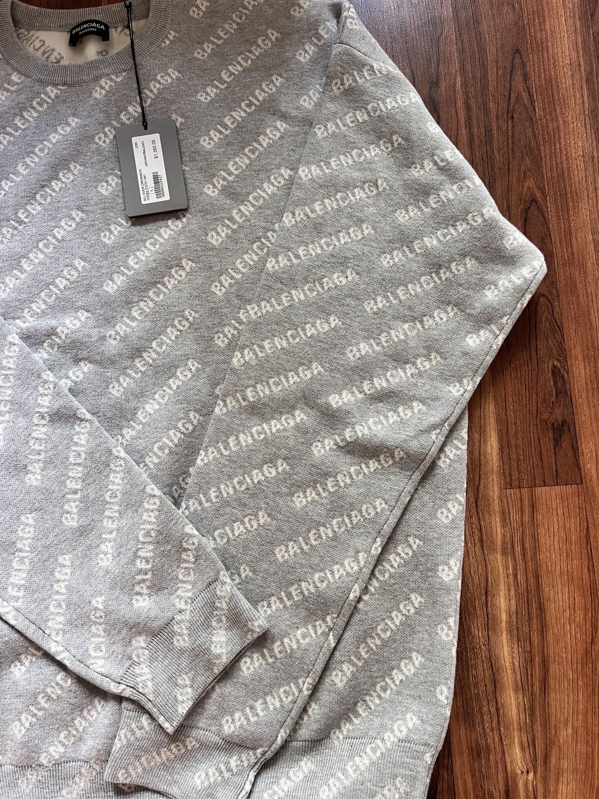 Balenciaga Balenciaga All Over Crewneck Size US L / EU 52-54 / 3 - 3 Thumbnail