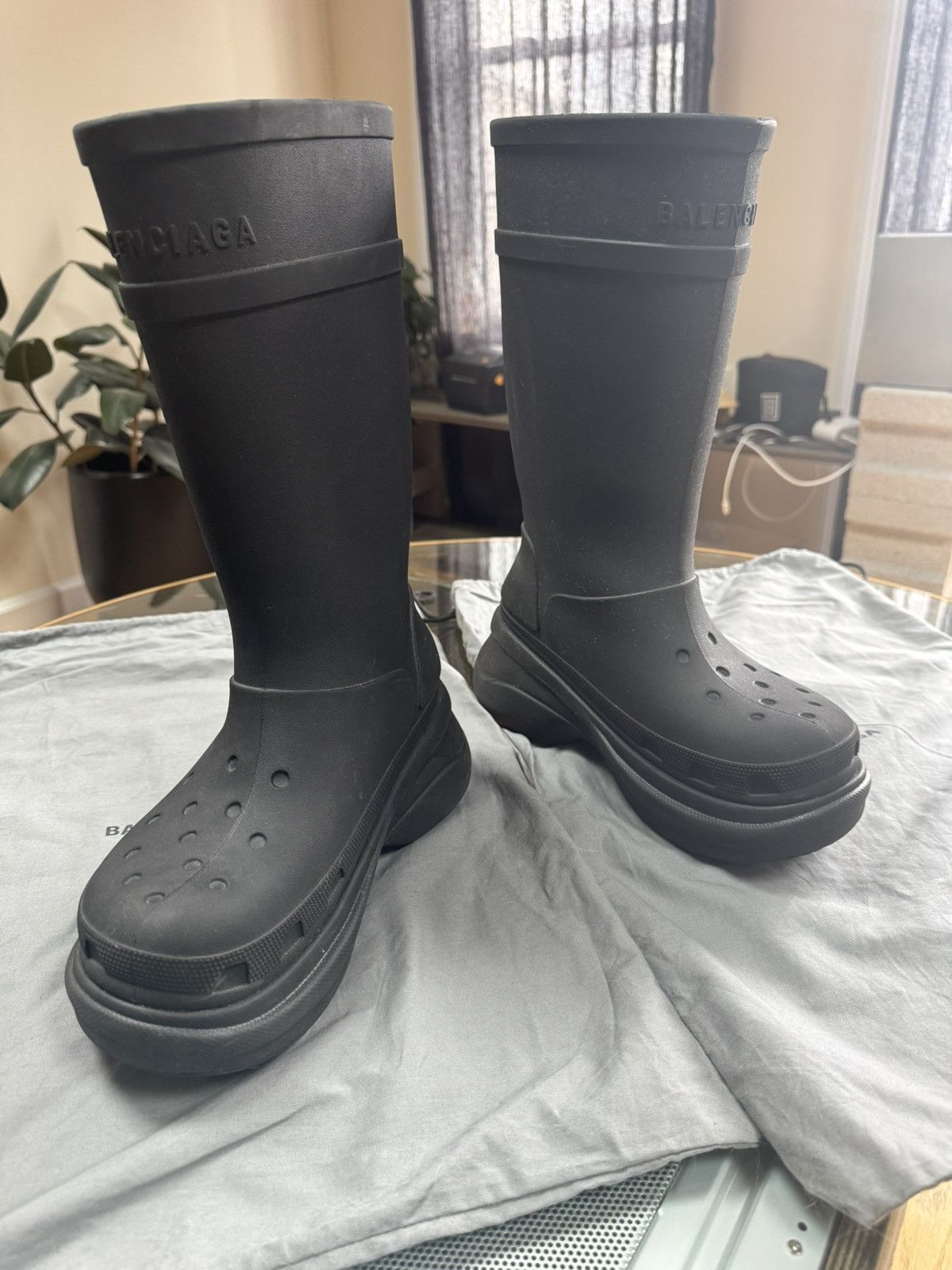 Balenciaga × Crocs Balenciaga Croc Boots Size US 8 / EU 41 - 3 Thumbnail