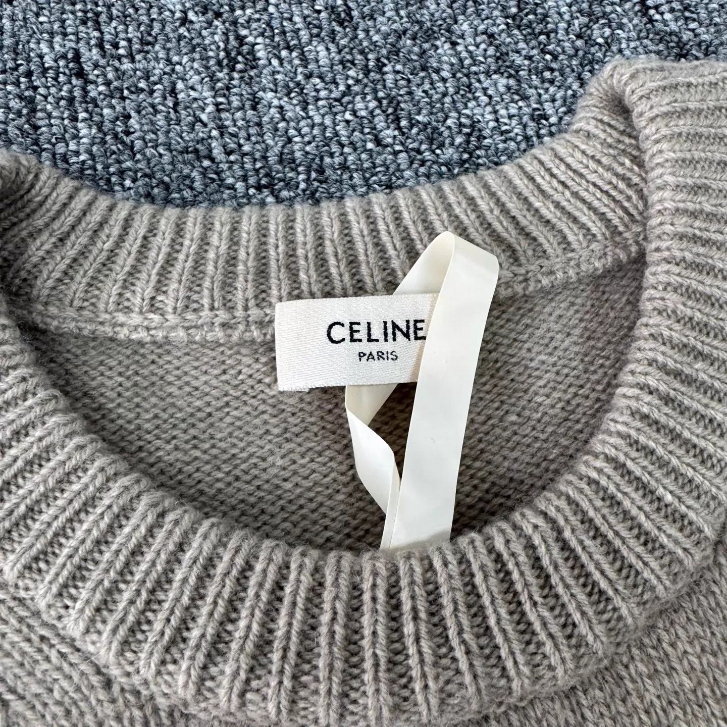 Celine Celine Triomphe Embroidered Chunky Knit XL 99 New Size US XL / EU 56 / 4 - 6 Thumbnail