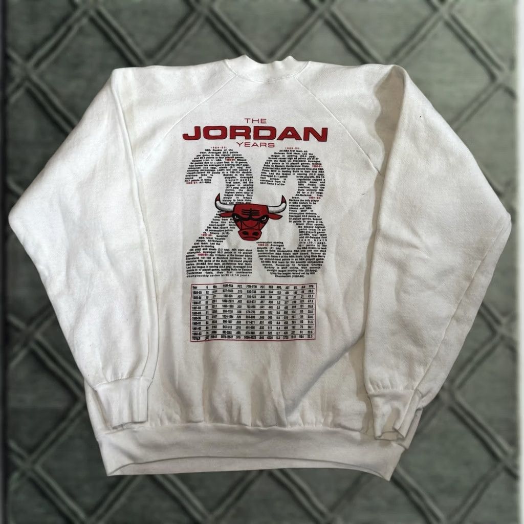Fruit Of The Loom VINTAGE Michael Jordan Space Jam That’s All Folks Sweatshirt XL White Cotton Pullover Size US XL / EU 56 / 4 - 1 Thumbnail