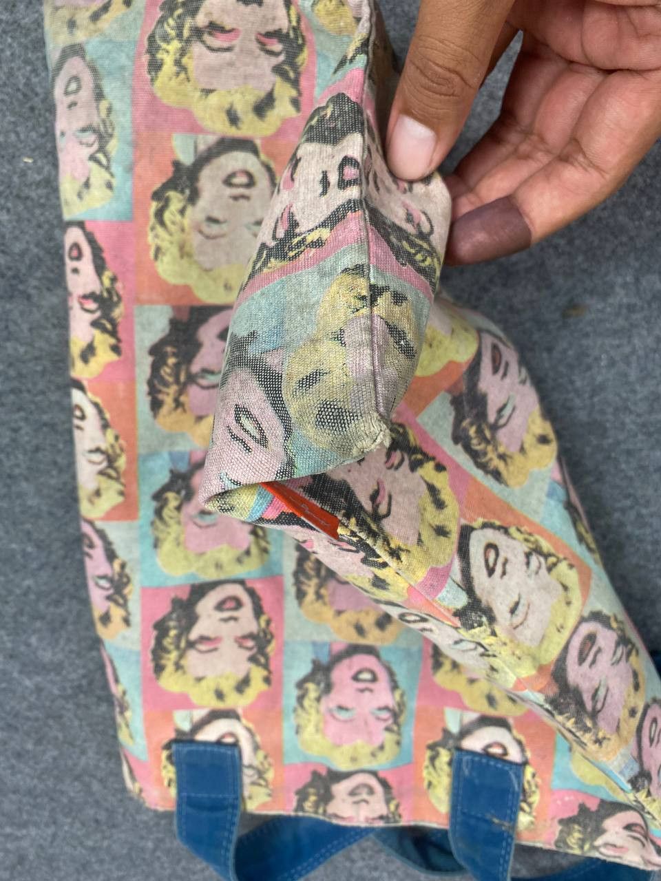 Andy Warhol vintage andy wrhil x marilyn monroe tote bag nice design Size ONE SIZE - 2 Thumbnail