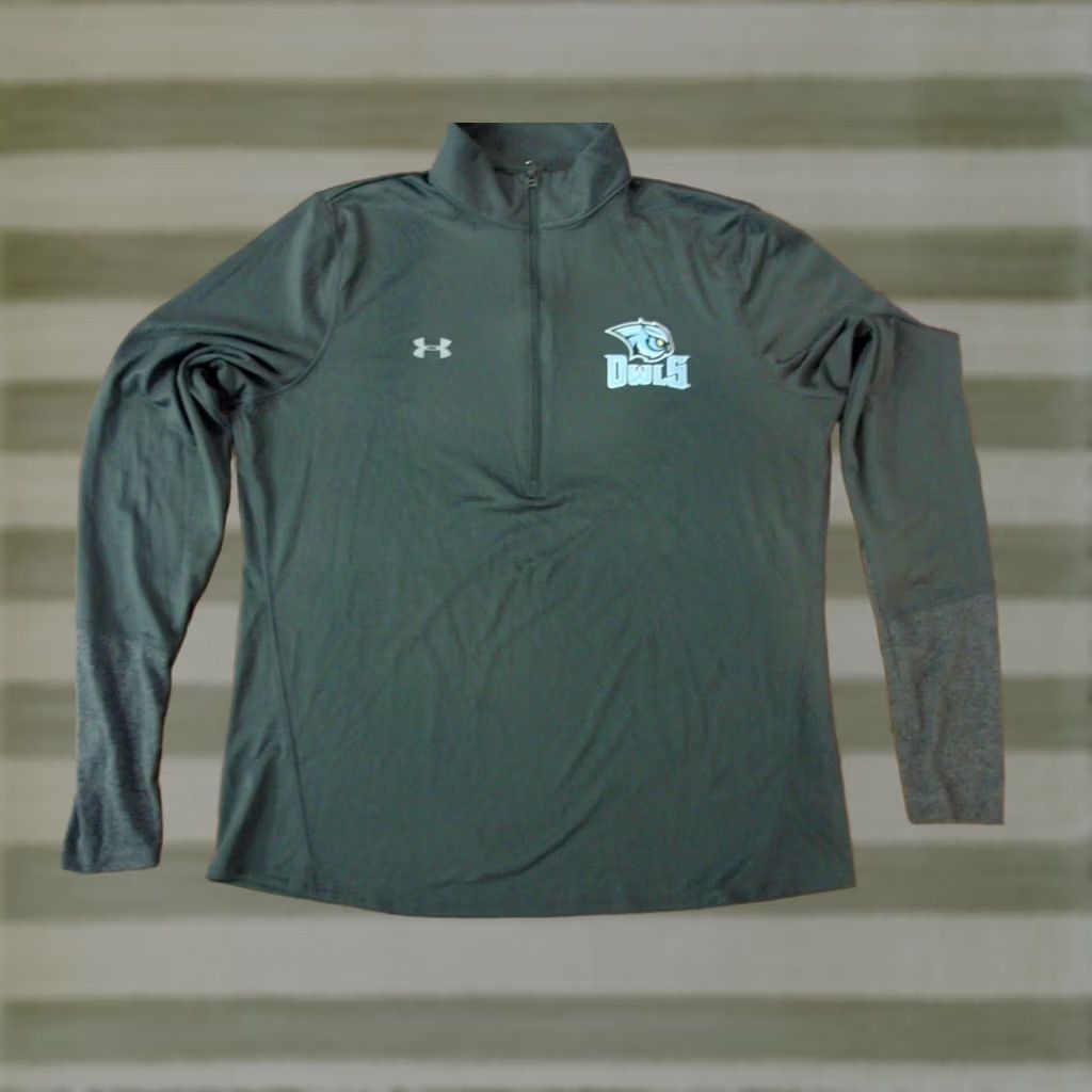 Under Armour WEST MINSTER OWLS Lacrosse Shirt Long Sleeve Men XL 1/4 Zip Under Armour Gray Size US XL / EU 56 / 4 - 1 Thumbnail