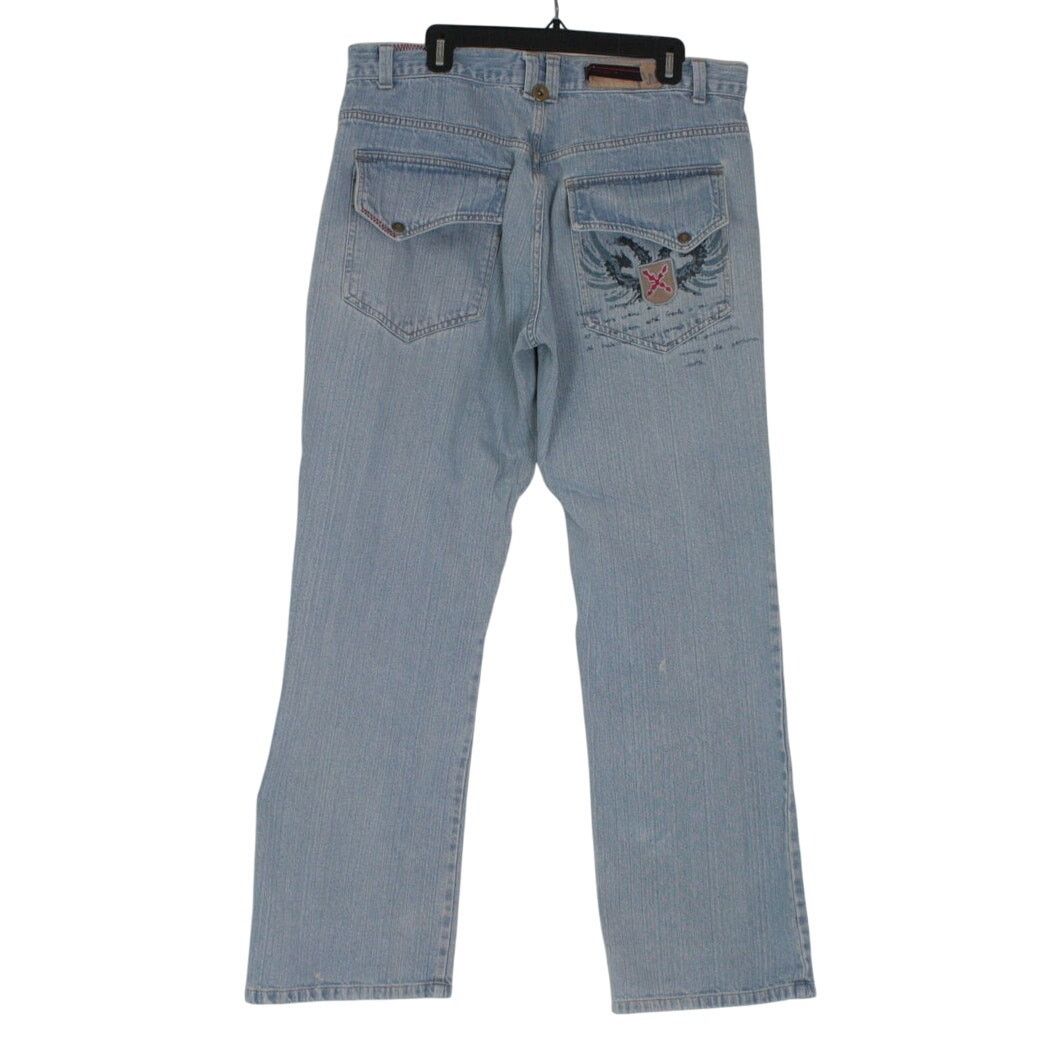 Vintage Y2K Baggy Jeans Grunge Skater Embroidered Wide Leg Denim Size US 38 / EU 54 - 1 Thumbnail