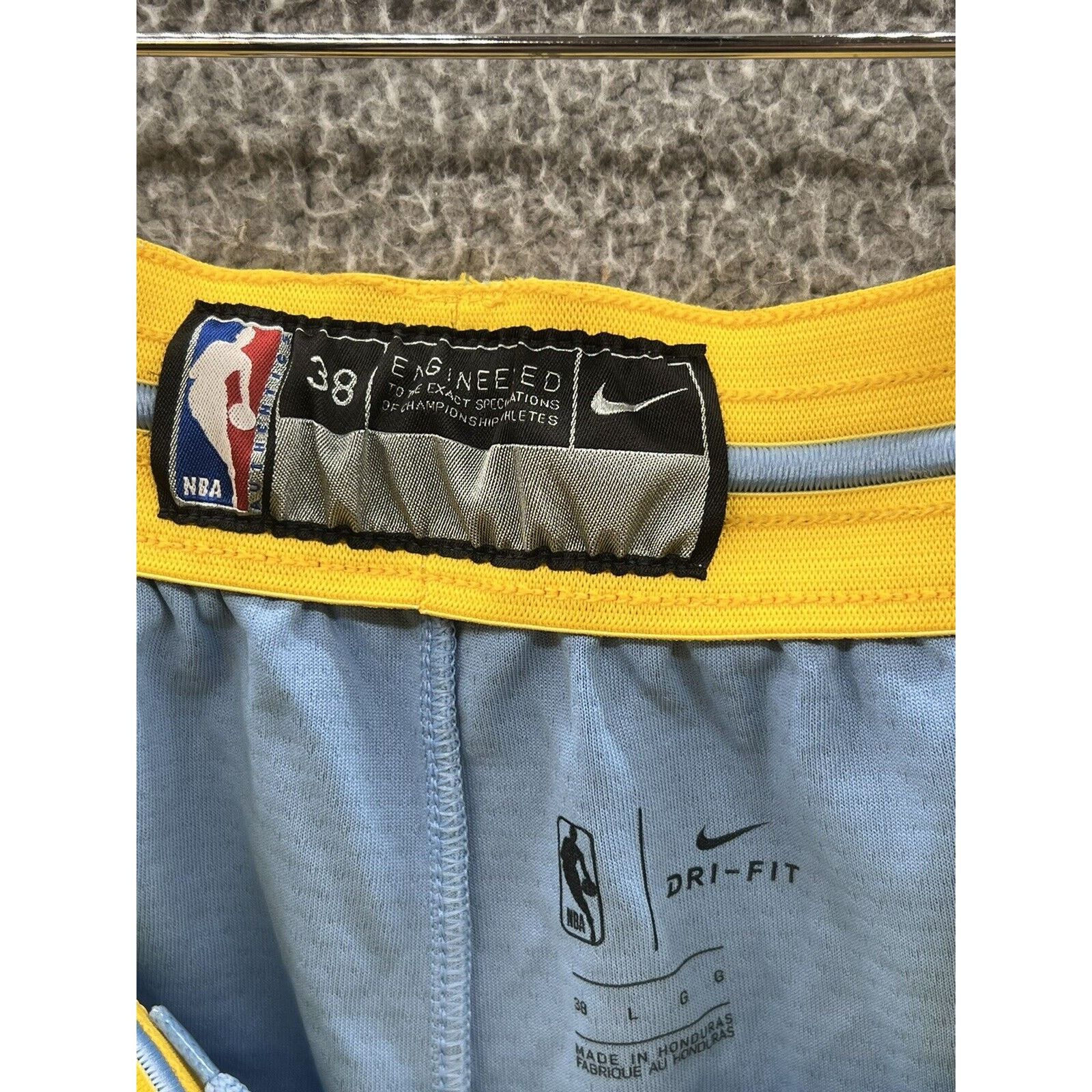Nike Nike Memphis Grizzlies Swingman Team Game Issued Blue Shorts Size US 34 / EU 50 - 3 Thumbnail
