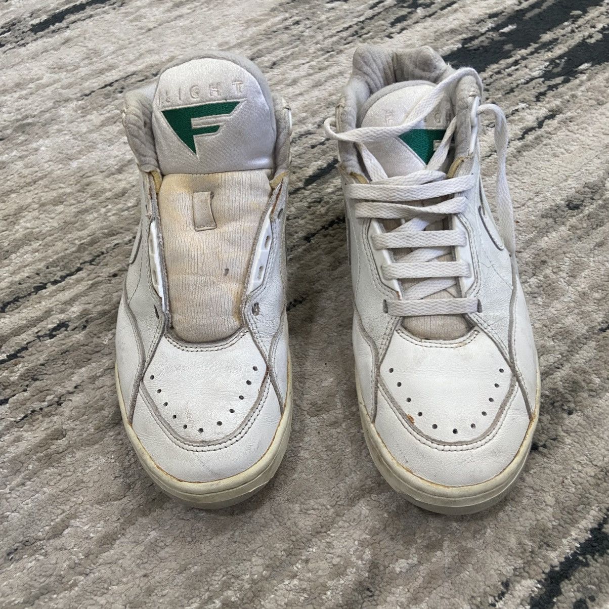 Nike × Vintage Vintage 1992 Men Nike Air Sonic Flight white grey green 9 Size US 9 / EU 42 - 4 Thumbnail