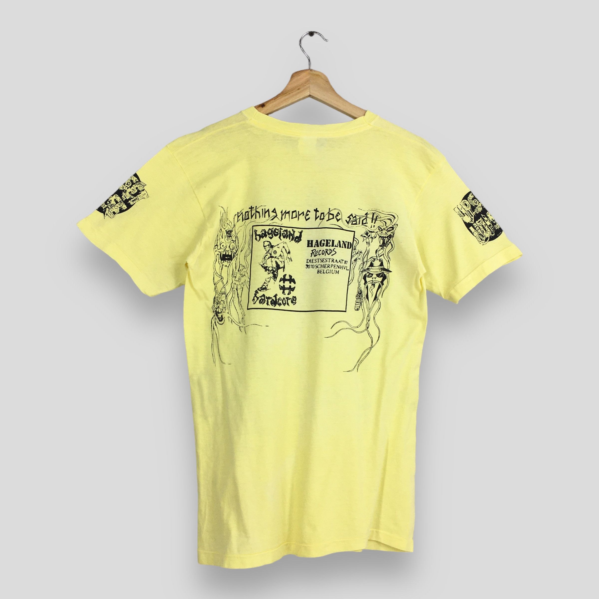Band Tees × Vintage Vintage 80's Upset Noise Tour Rock Hageland Record T shirt S Size US S / EU 44-46 / 1 - 7 Thumbnail
