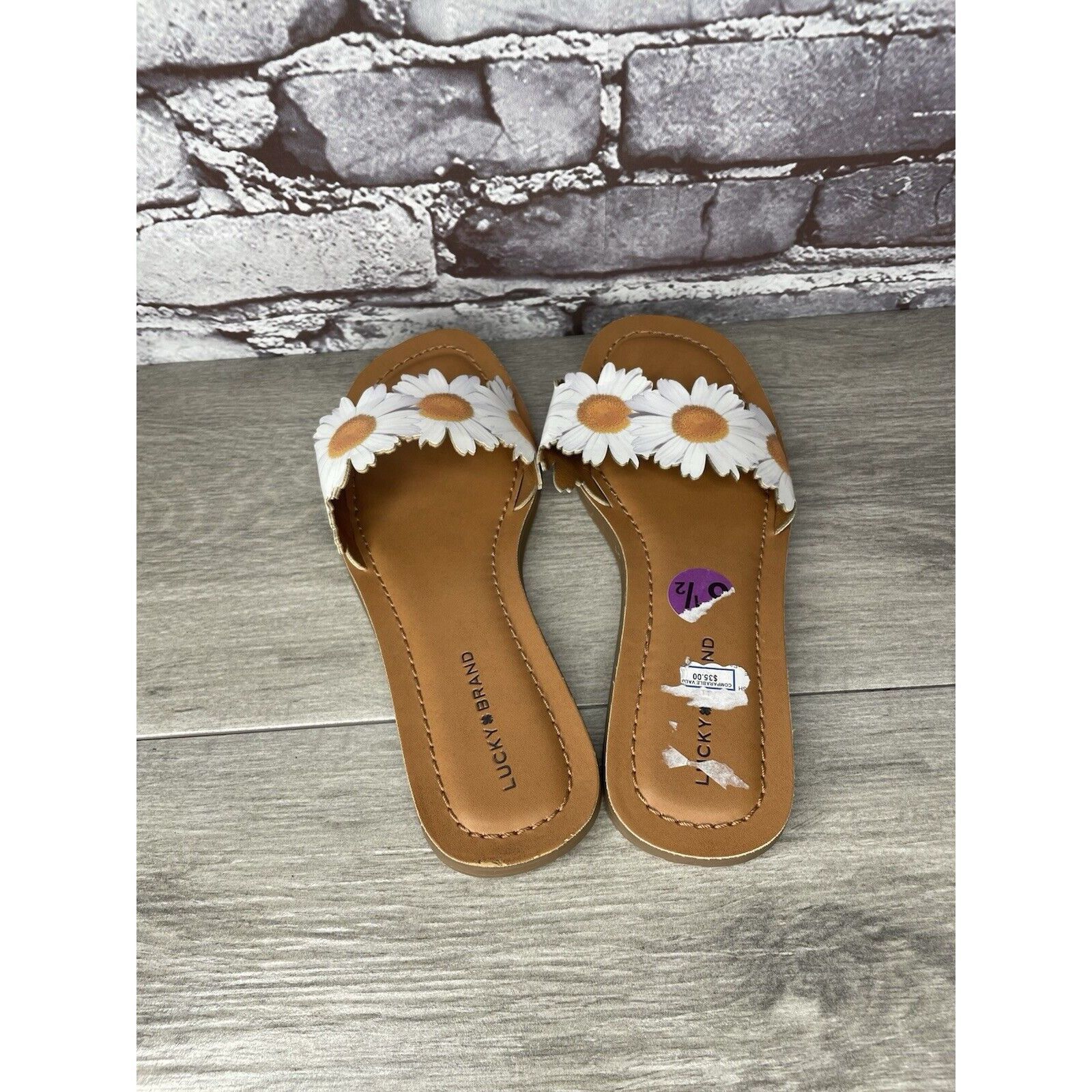 Lucky Brand Lucky Brand Floral Daisy Quiet Luxury Beach Slides Sandals W Size US 6.5 / IT 36.5 - 6 Thumbnail