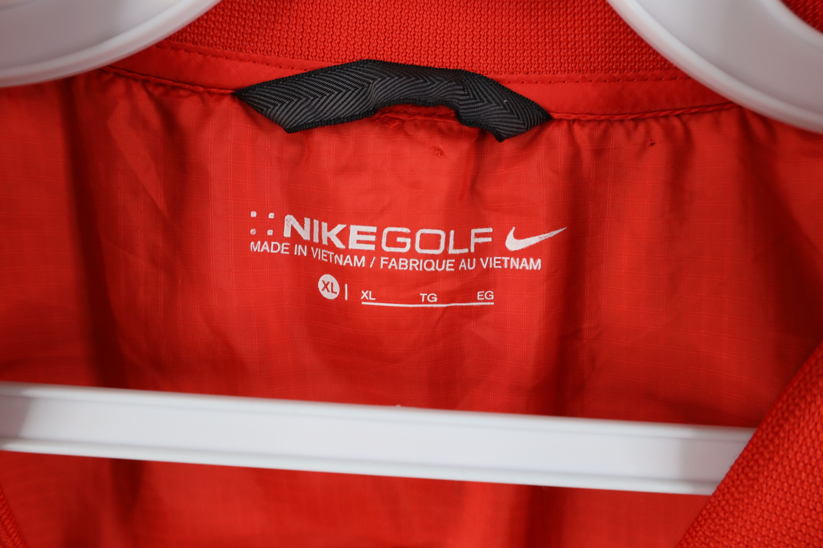 Nike × Vintage Nike Golf Mini Swoosh Lightweight Windbreaker Jacket Red Size US XL / EU 56 / 4 - 7 Thumbnail