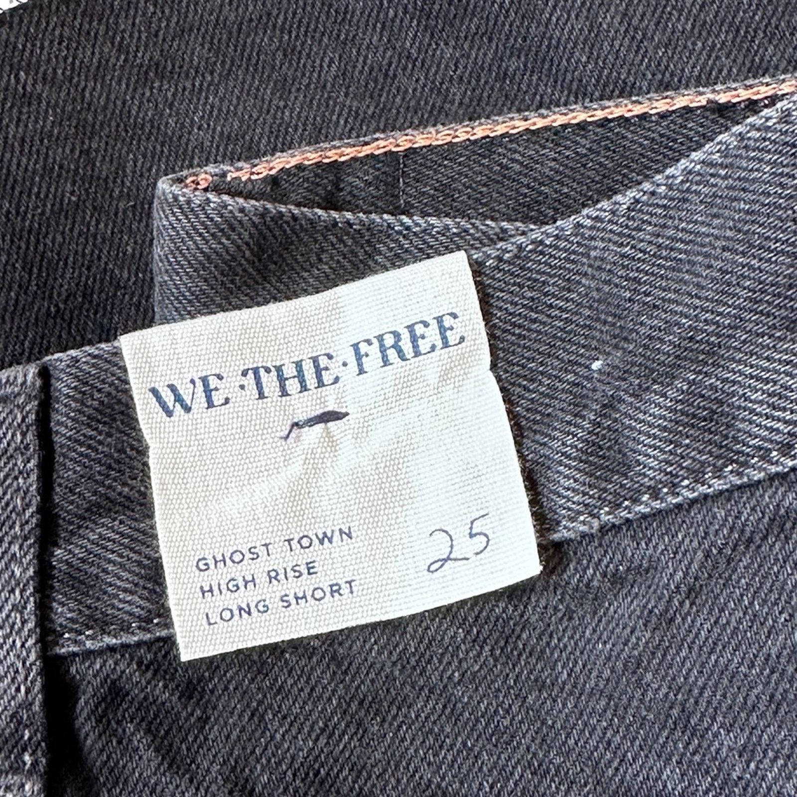 Free People NWT Free People Ghost Town Long Shorts in Washed Black Size 25" / US 0 / IT 36 - 7 Thumbnail